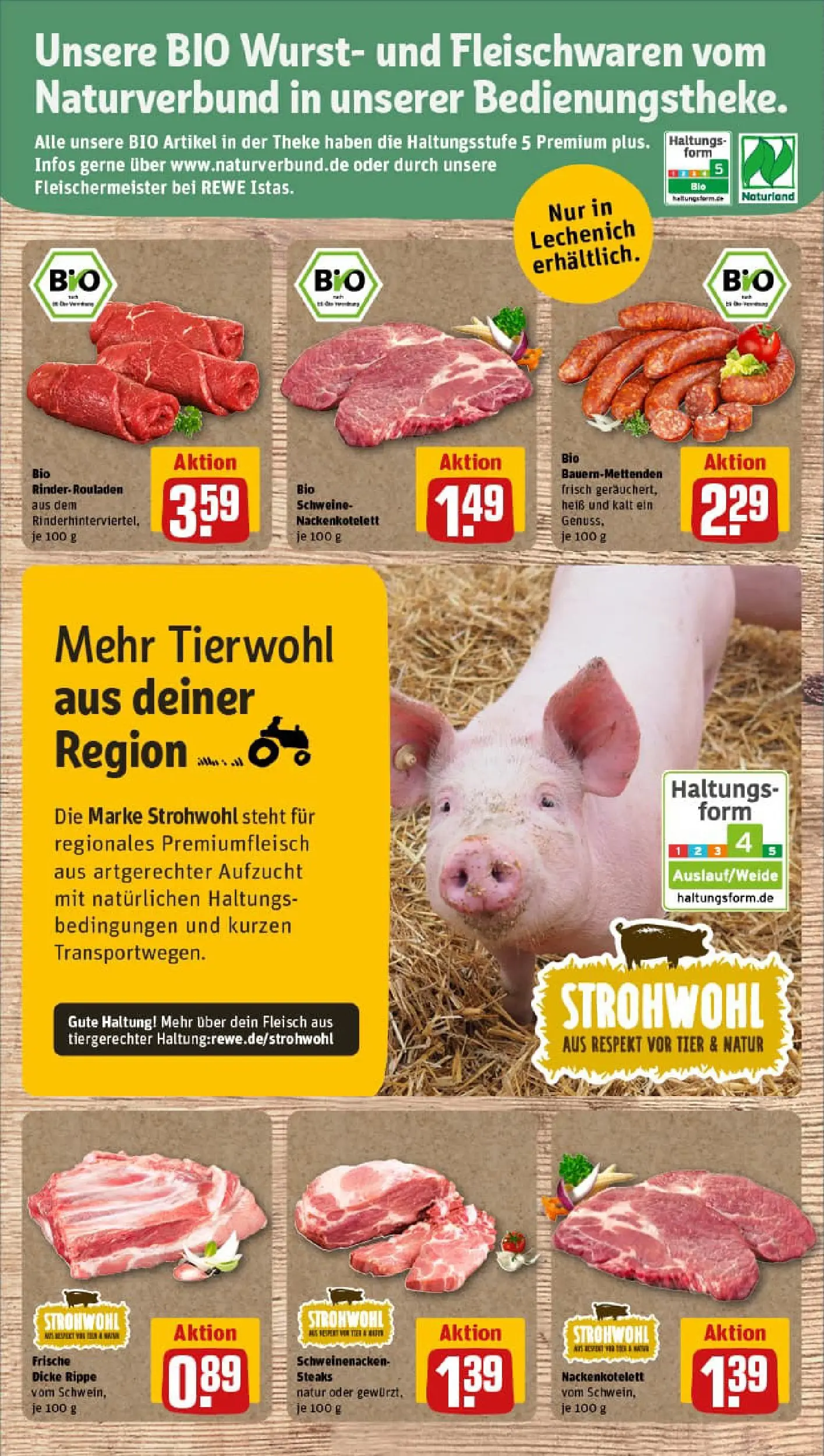 REWE Prospekt ab 13.10.2025 zum Blättern » Angebote | Seite: 25 | Produkte: Rinderrouladen, Theke, Schweinenacken, Fleisch