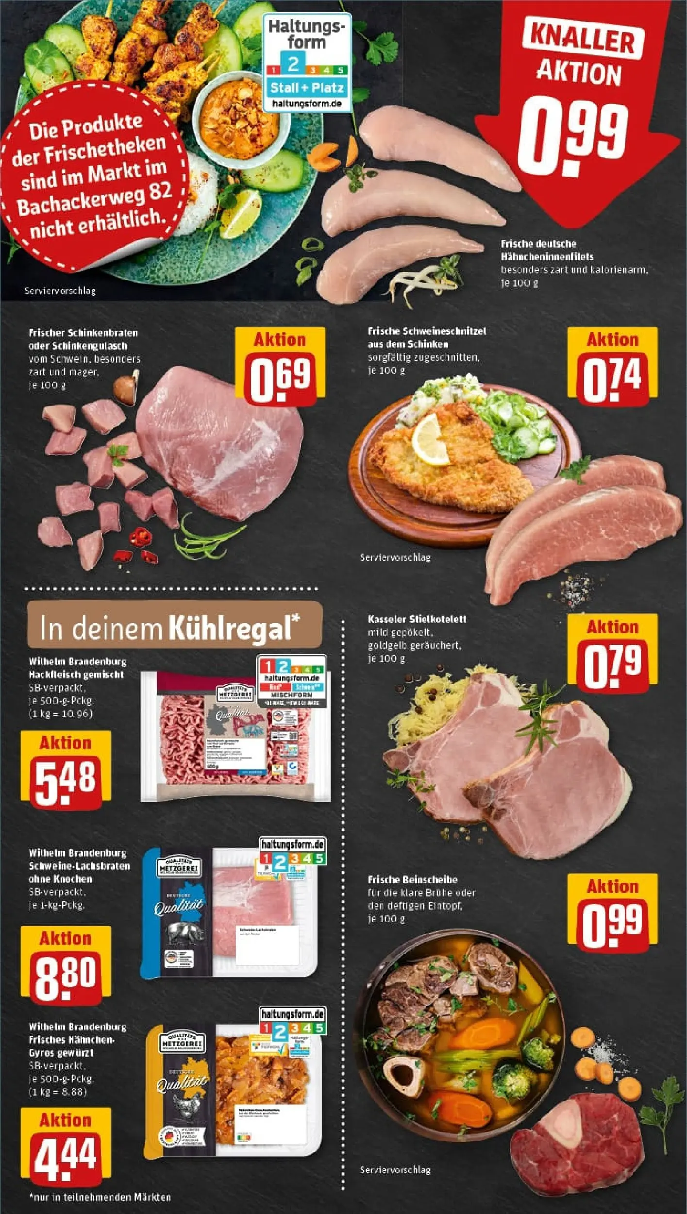 REWE Prospekt ab 13.10.2025 zum Blättern » Angebote | Seite: 8 | Produkte: Putenschnitzel, Salami, Serrano schinken, Schinken