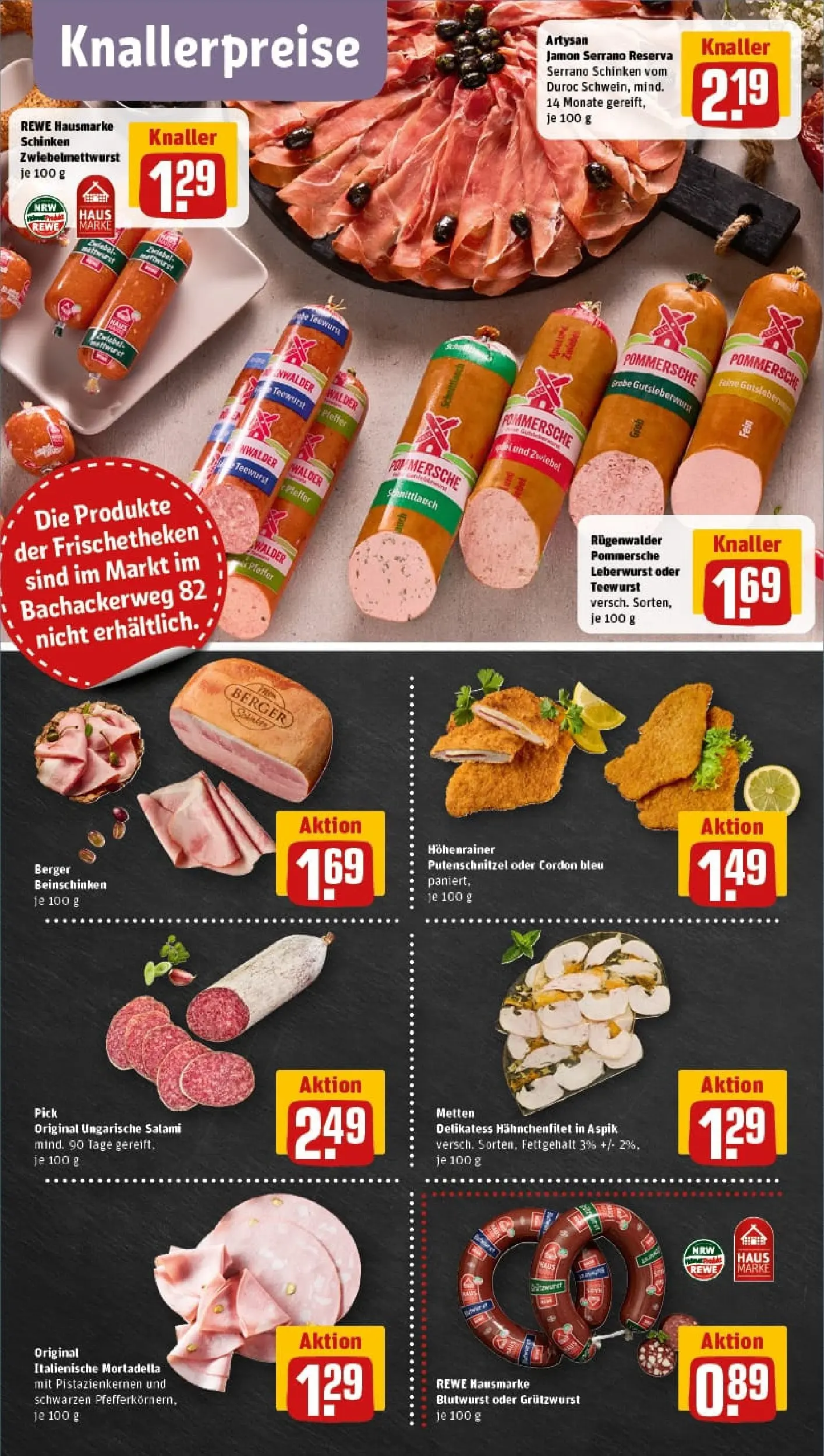 REWE Prospekt ab 13.10.2025 zum Blättern » Angebote | Seite: 10 | Produkte: Philadelphia, Bresso, Salami, Schinken