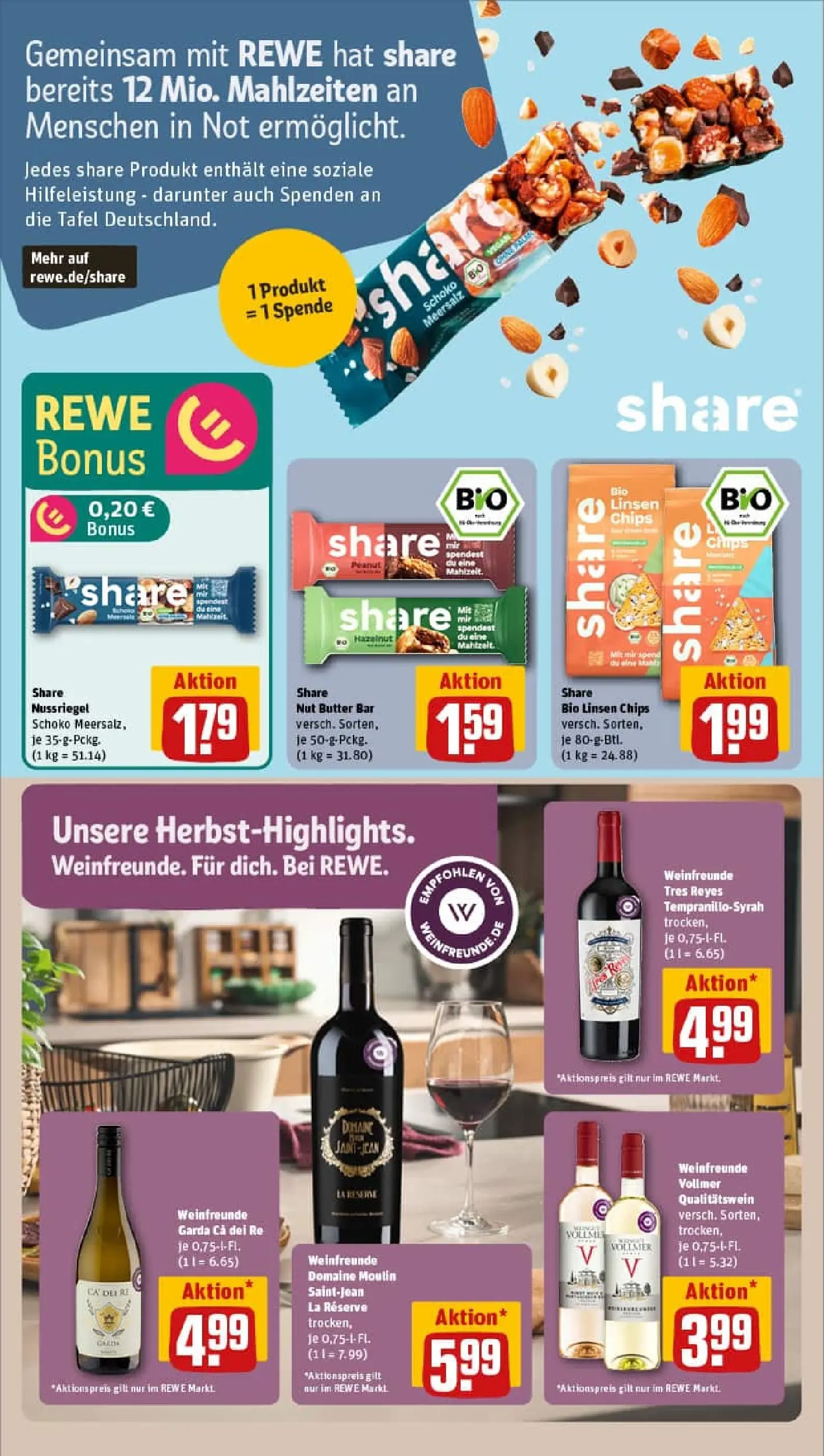 REWE Prospekt ab 13.10.2025 zum Blättern » Angebote | Seite: 17 | Produkte: Wein, Reis, Uhr