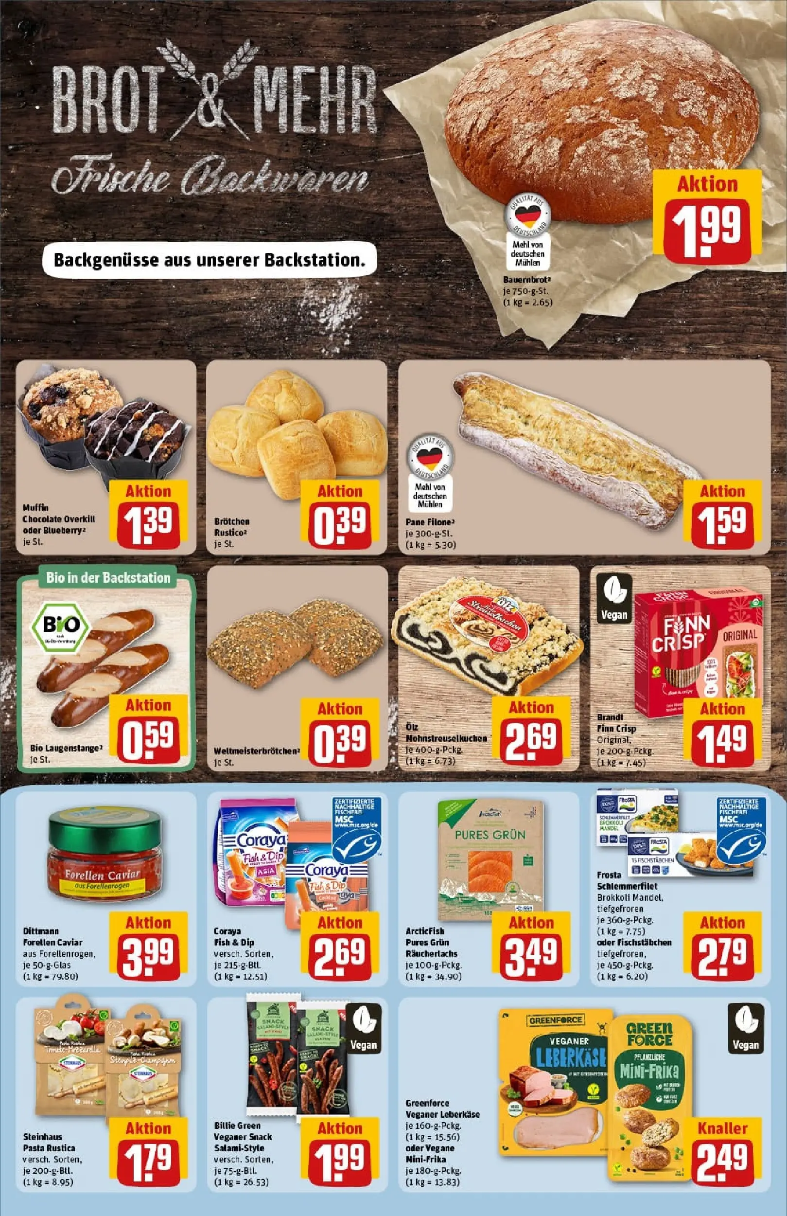 REWE Prospekt ab 13.10.2025 zum Blättern » Angebote | Seite: 14 | Produkte: Quark, Pudding, Skyr, Milram