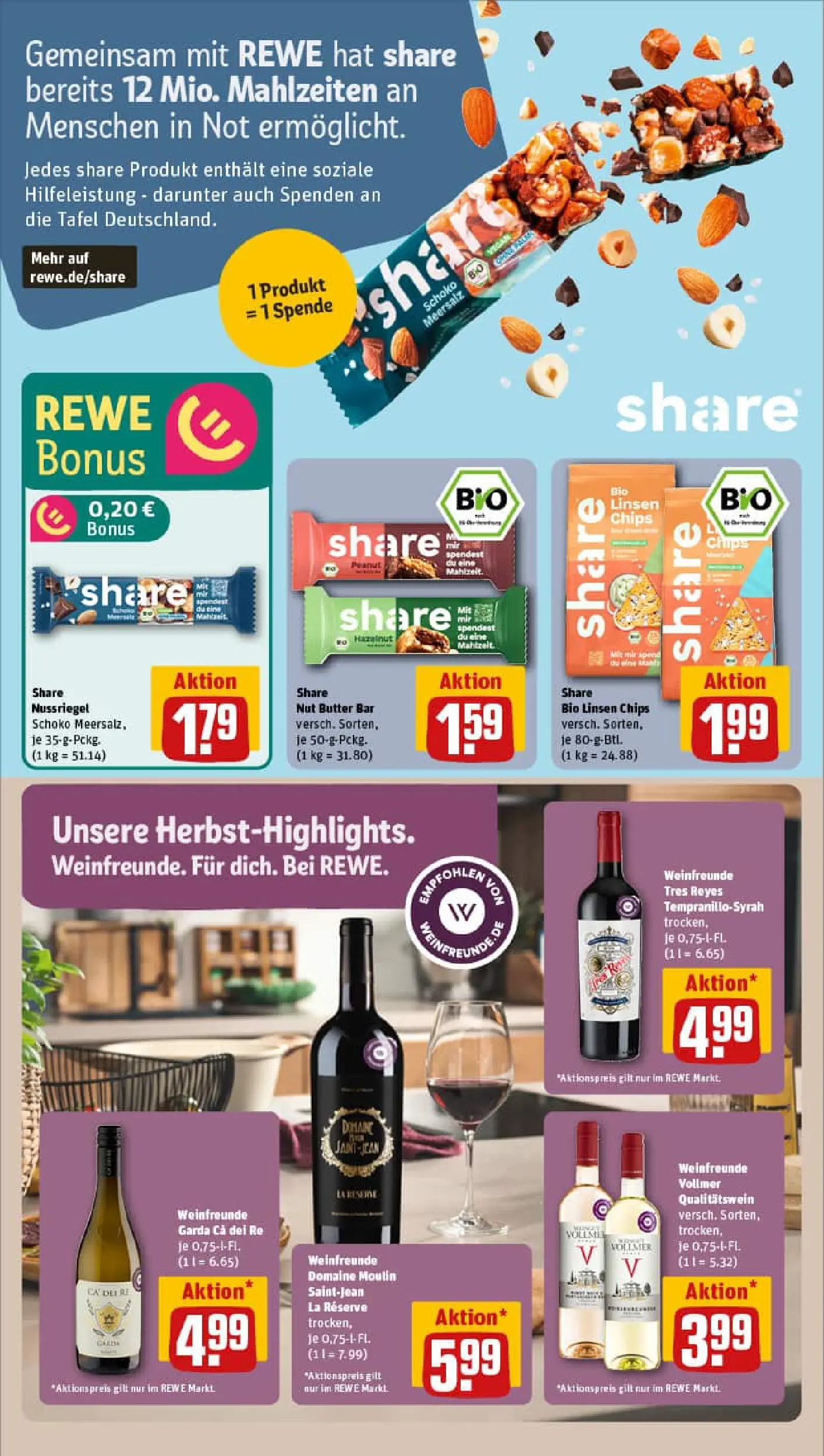REWE Prospekt ab 13.10.2025 zum Blättern » Angebote | Seite: 15 | Produkte: Butter, Chips