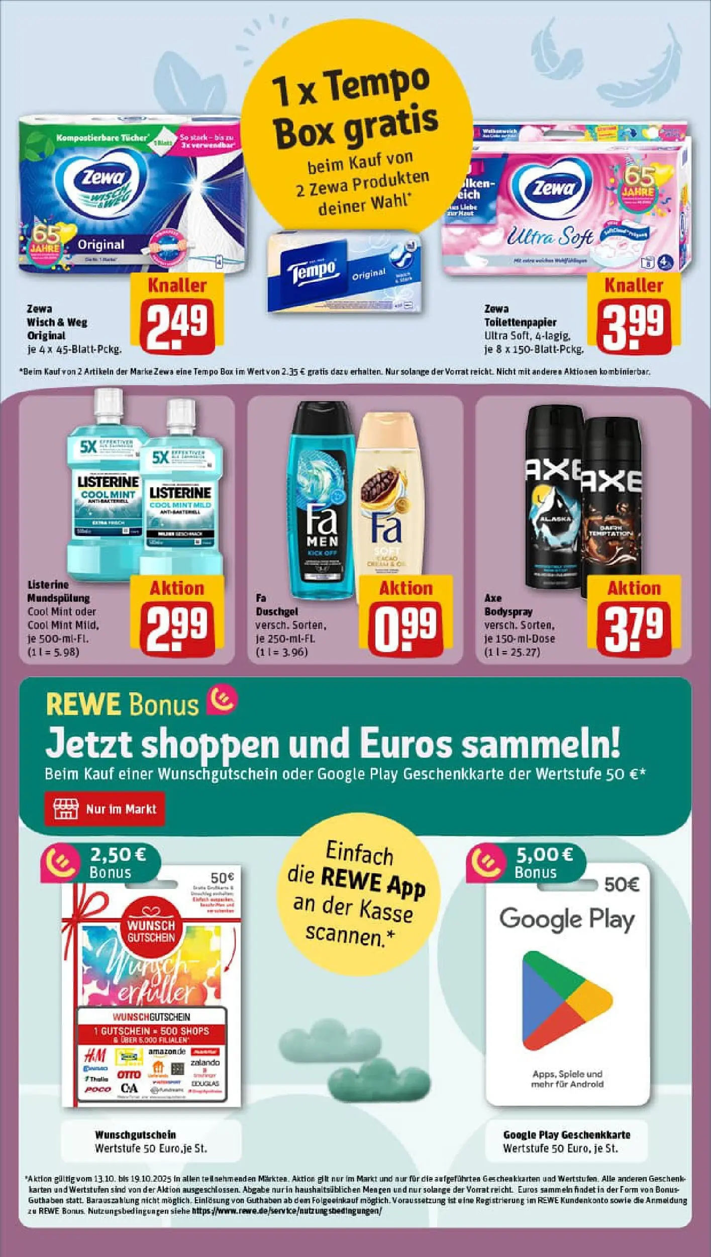 REWE Prospekt ab 13.10.2025 zum Blättern » Angebote | Seite: 16 | Produkte: Box, Zewa, Duschgel, Shower Gel
