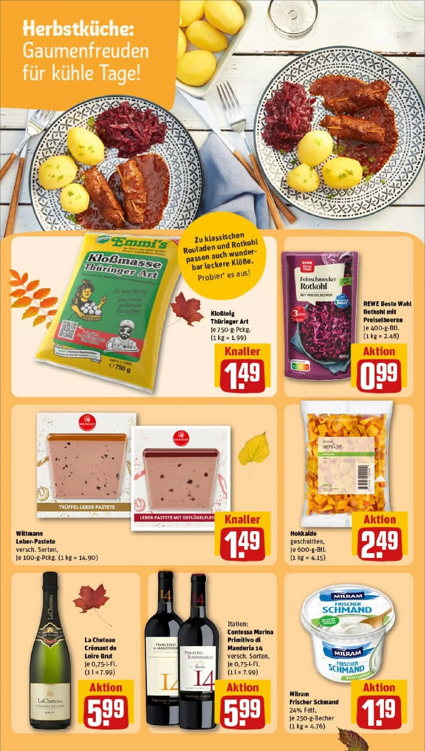 REWE Prospekt ab 13.10.2025 zum Blättern » Angebote | Seite: 14 | Produkte: Youcook, Carlsberg, Pasta, Erbsen