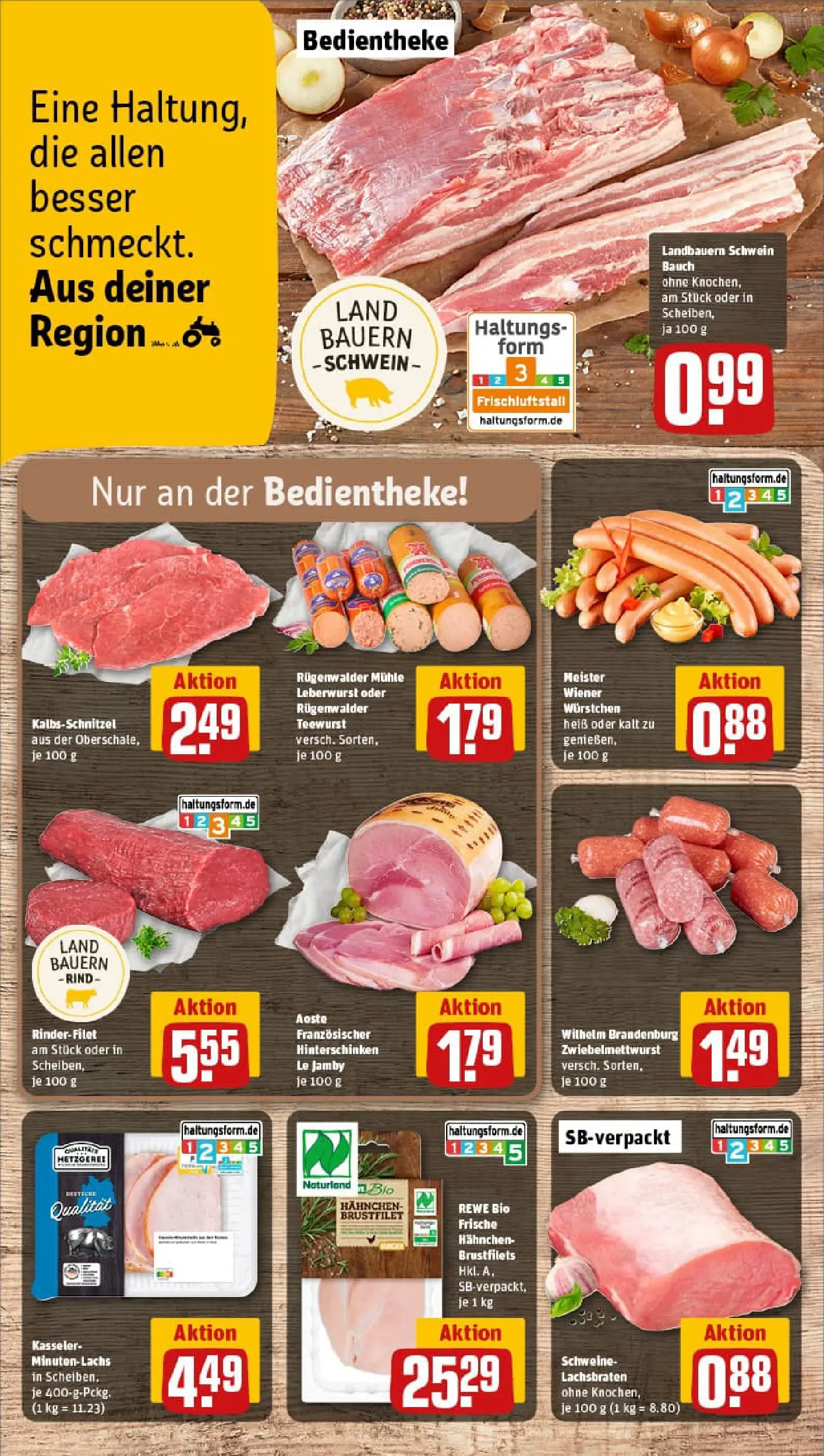 REWE Prospekt ab 13.10.2025 zum Blättern » Angebote | Seite: 8 | Produkte: Mühle, Wiener wurstchen, Rinderfilet, Lachs