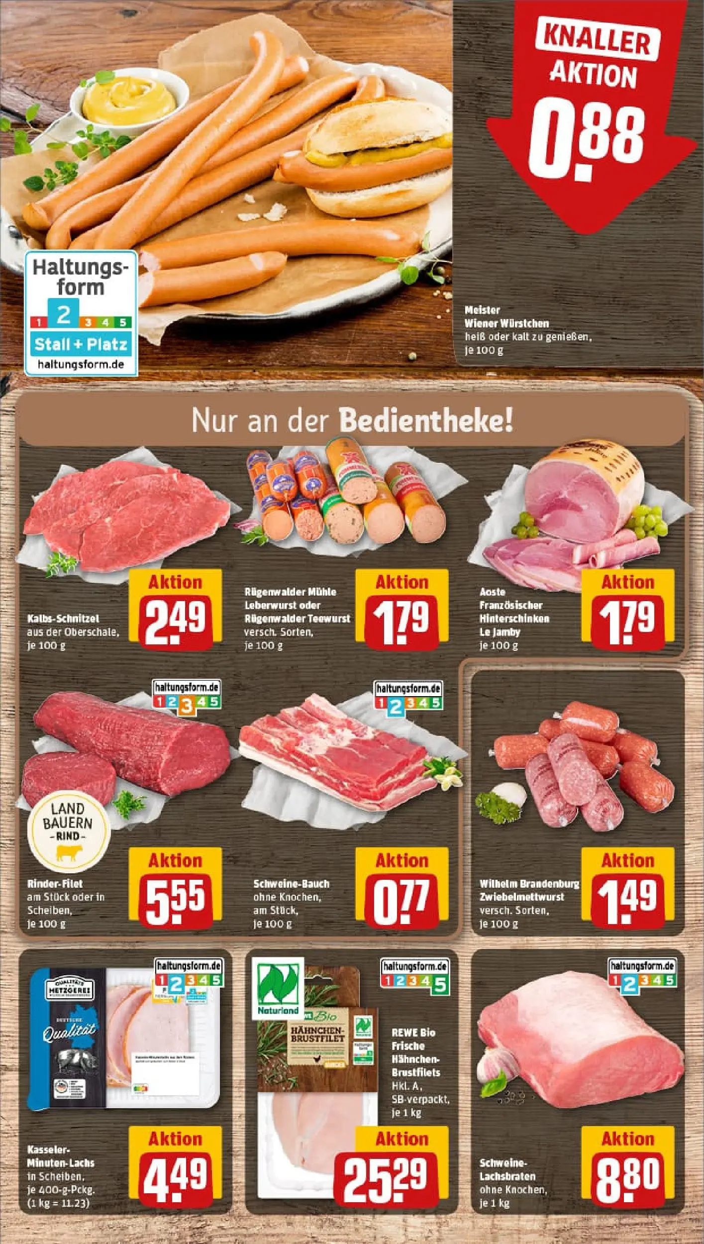 REWE Prospekt ab 13.10.2025 zum Blättern » Angebote | Seite: 8 | Produkte: Mühle, Hahnchen, Schweinebauch, Schnitzel