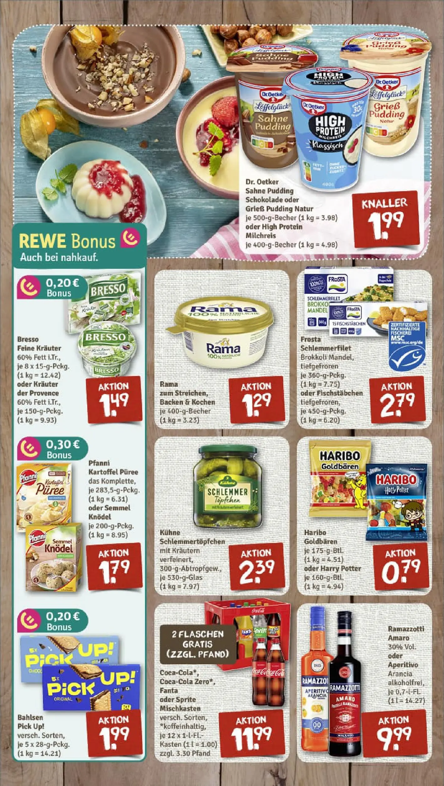 REWE Prospekt ab 13.10.2025 zum Blättern » Angebote | Seite: 2 | Produkte: Rama, Haribo, Frosta, Sahne