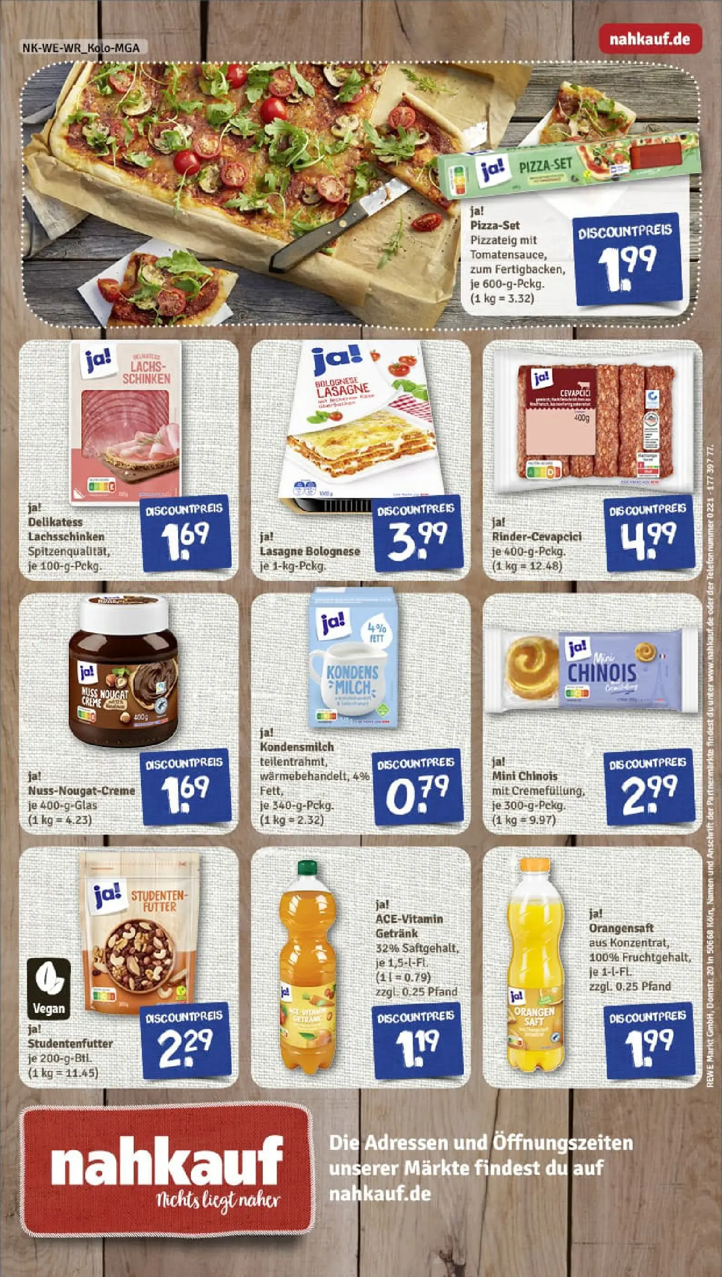 REWE Prospekt ab 13.10.2025 zum Blättern » Angebote | Seite: 8 | Produkte: Cevapcici, Lachs, Schinken, Saft