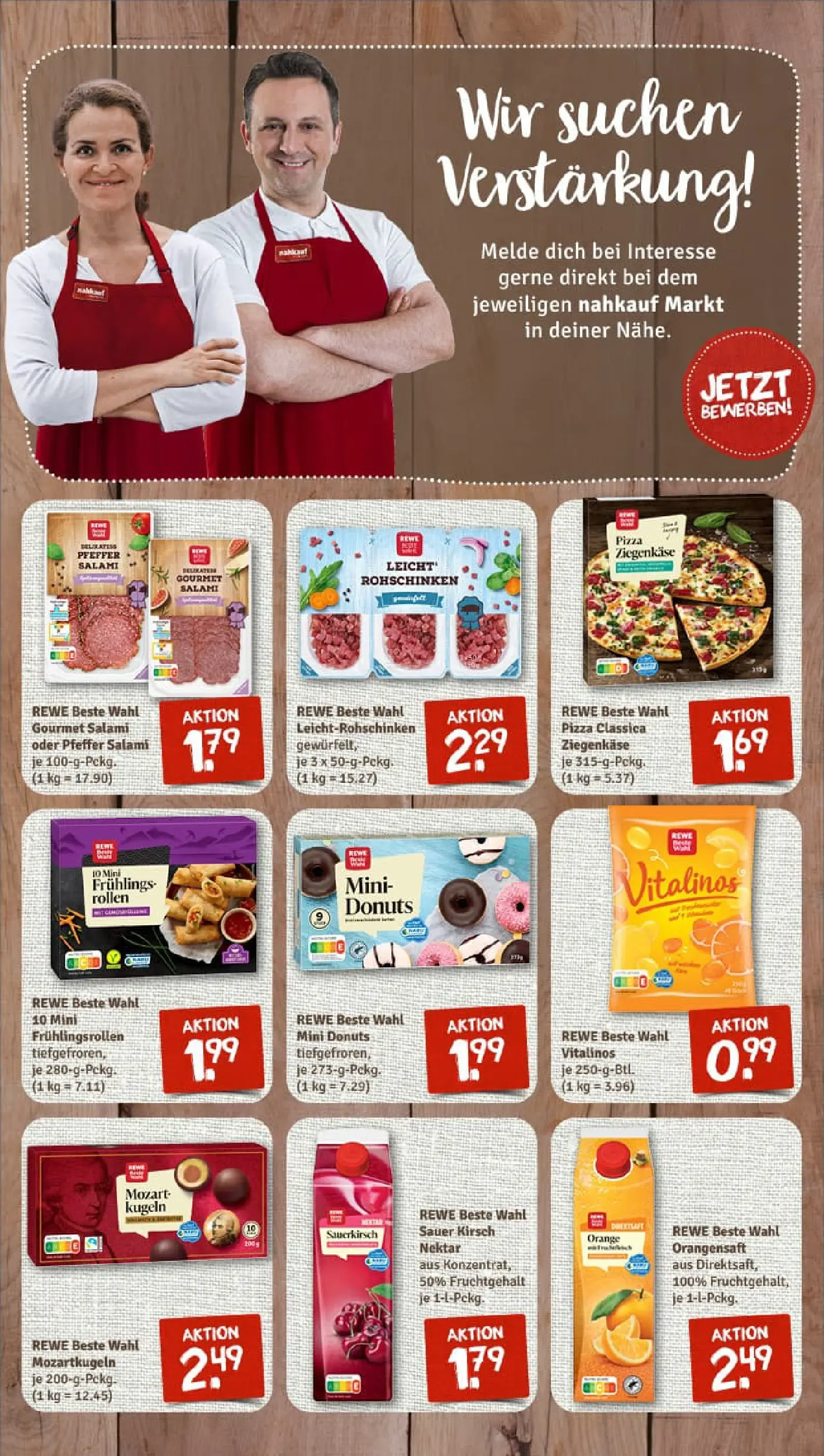 REWE Prospekt ab 13.10.2025 zum Blättern » Angebote | Seite: 7 | Produkte: Ziegenkäse, Donuts, Pfeffer, Salami