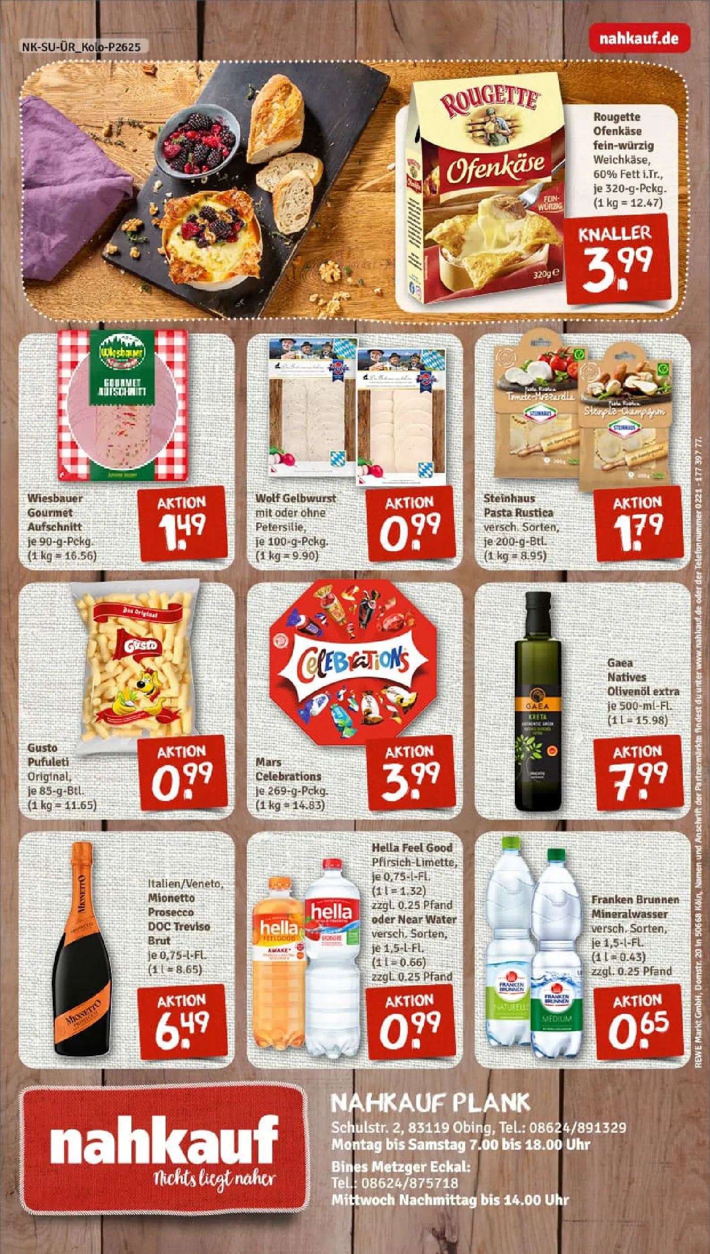 REWE Prospekt ab 13.10.2025 zum Blättern » Angebote | Seite: 8 | Produkte: Mineralwasser, Mars, Hella, Uhr