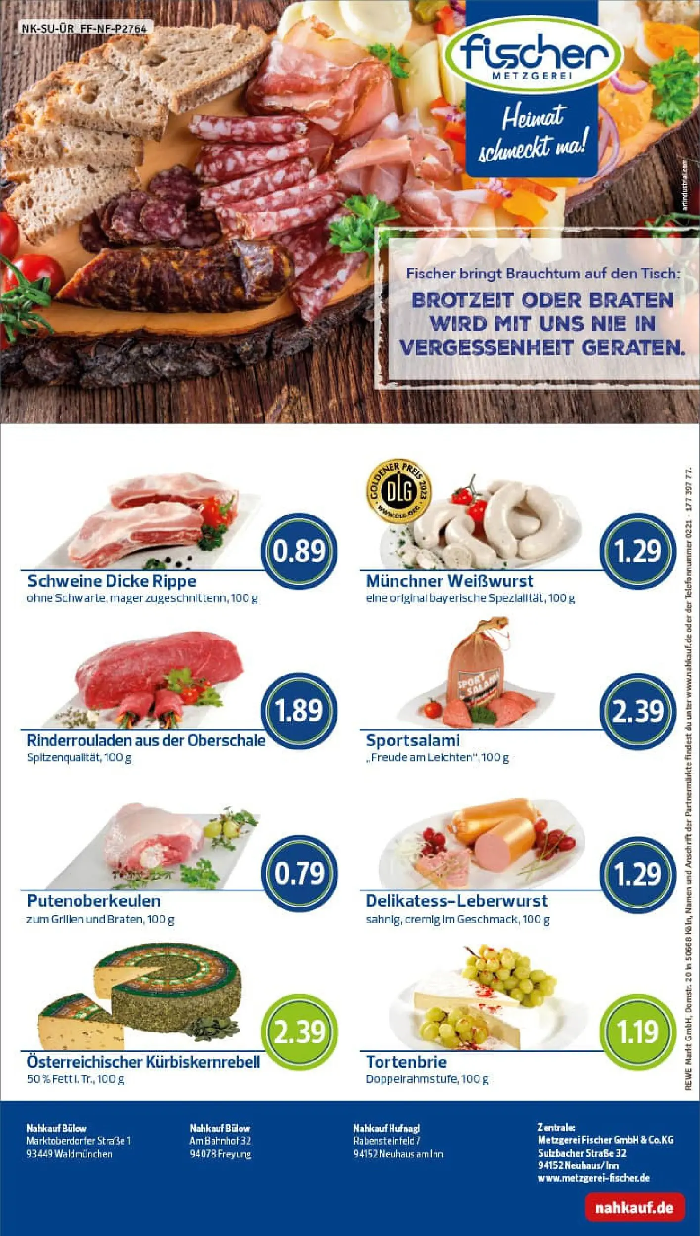 REWE Prospekt ab 13.10.2025 zum Blättern » Angebote | Seite: 8 | Produkte: Rinderrouladen, Tisch, Weißwurst