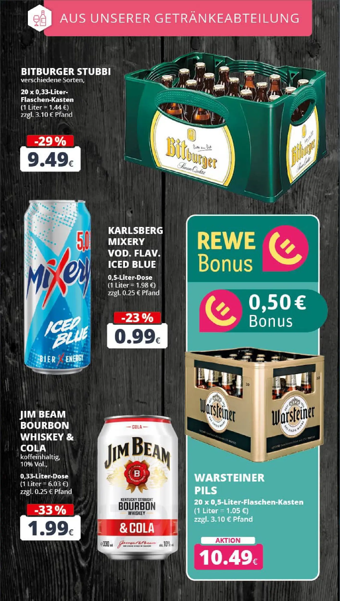 REWE Prospekt ab 13.10.2025 zum Blättern » Angebote | Seite: 23 | Produkte: Jim beam, Energy, Bier, Warsteiner