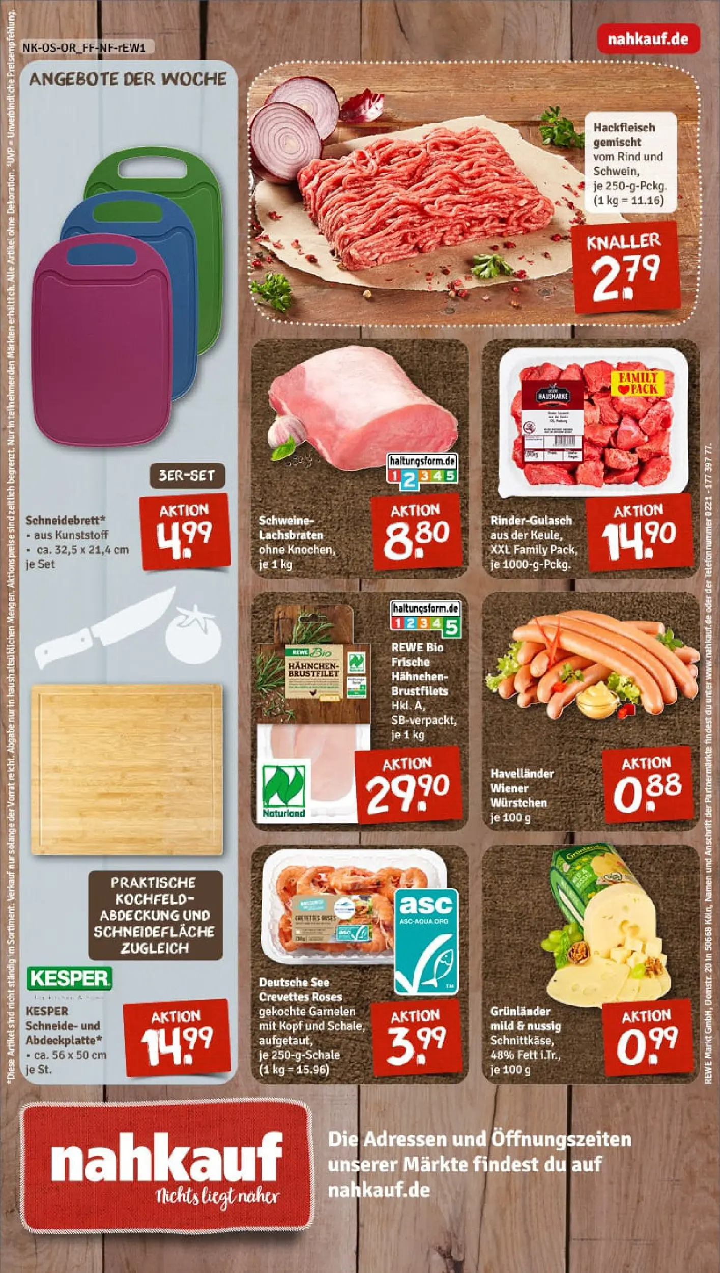 REWE Prospekt ab 13.10.2025 zum Blättern » Angebote | Seite: 12 | Produkte: Hahnchen, Kochfeld, Garnelen, Grunlander