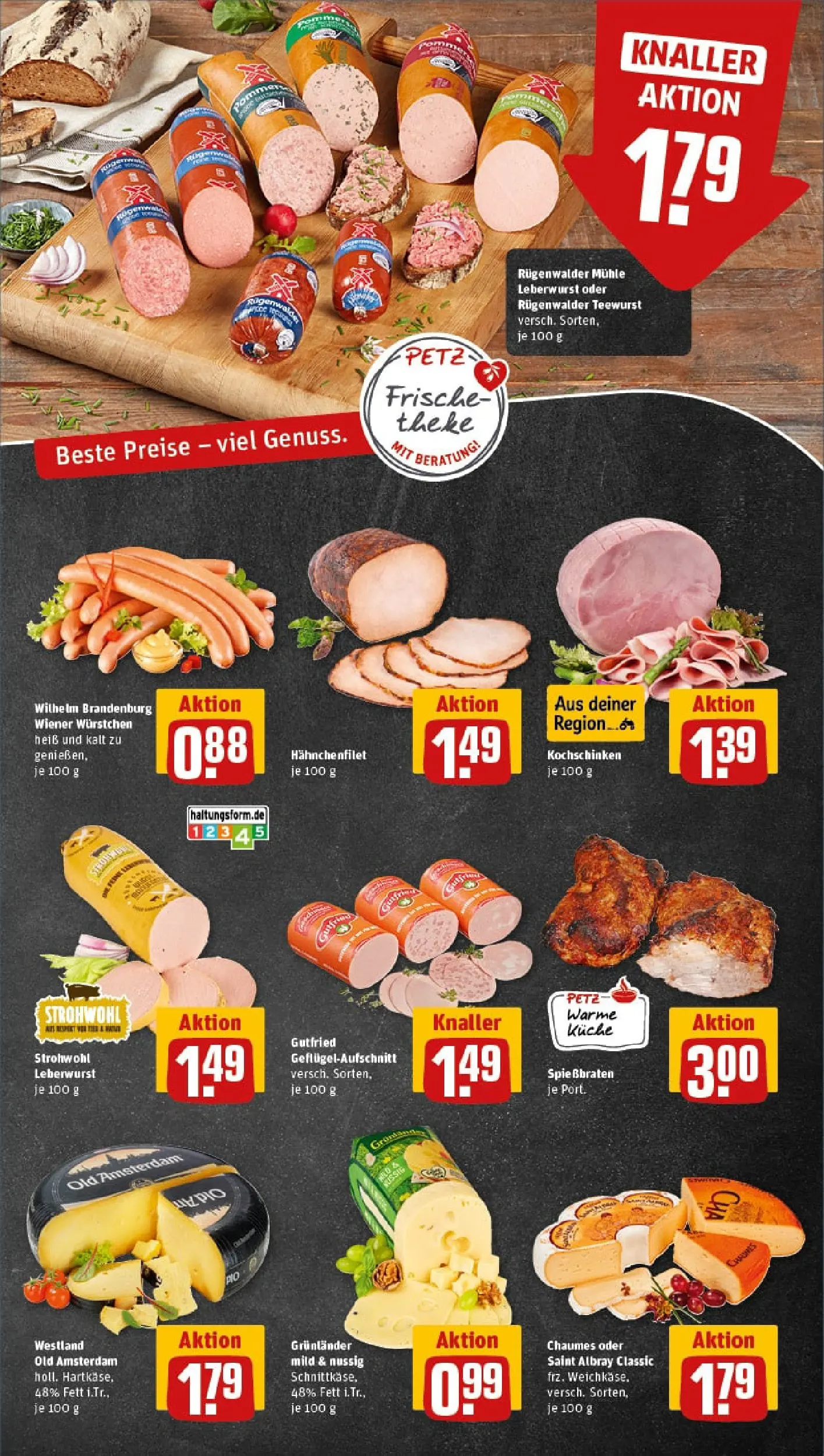REWE Prospekt ab 13.10.2025 zum Blättern » Angebote | Seite: 9 | Produkte: Mühle, Wiener wurstchen, Küche, Grunlander