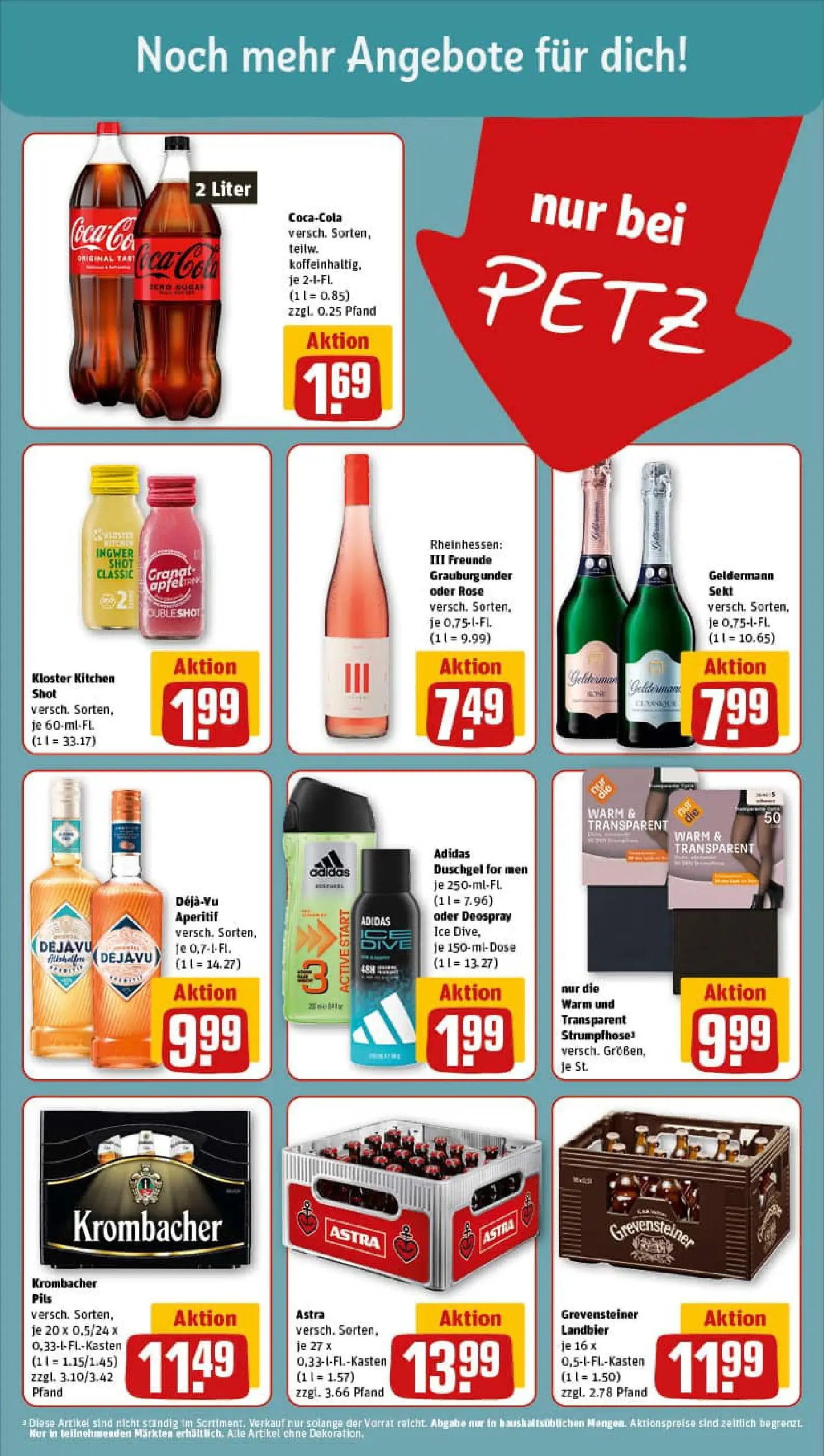 REWE Prospekt ab 13.10.2025 zum Blättern » Angebote | Seite: 15 | Produkte: Pils, Astra, Duschgel, Strumpfhose
