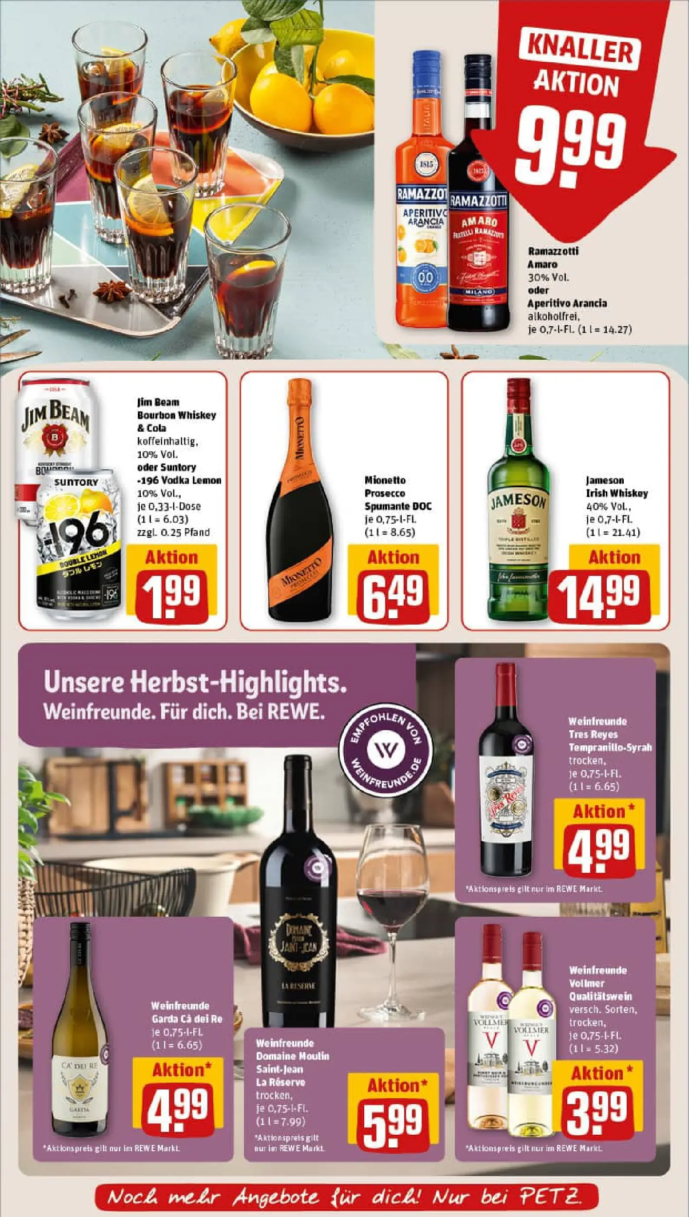 REWE Prospekt ab 13.10.2025 zum Blättern » Angebote | Seite: 17 | Produkte: Jim beam, Vodka, Bourbon, Whiskey