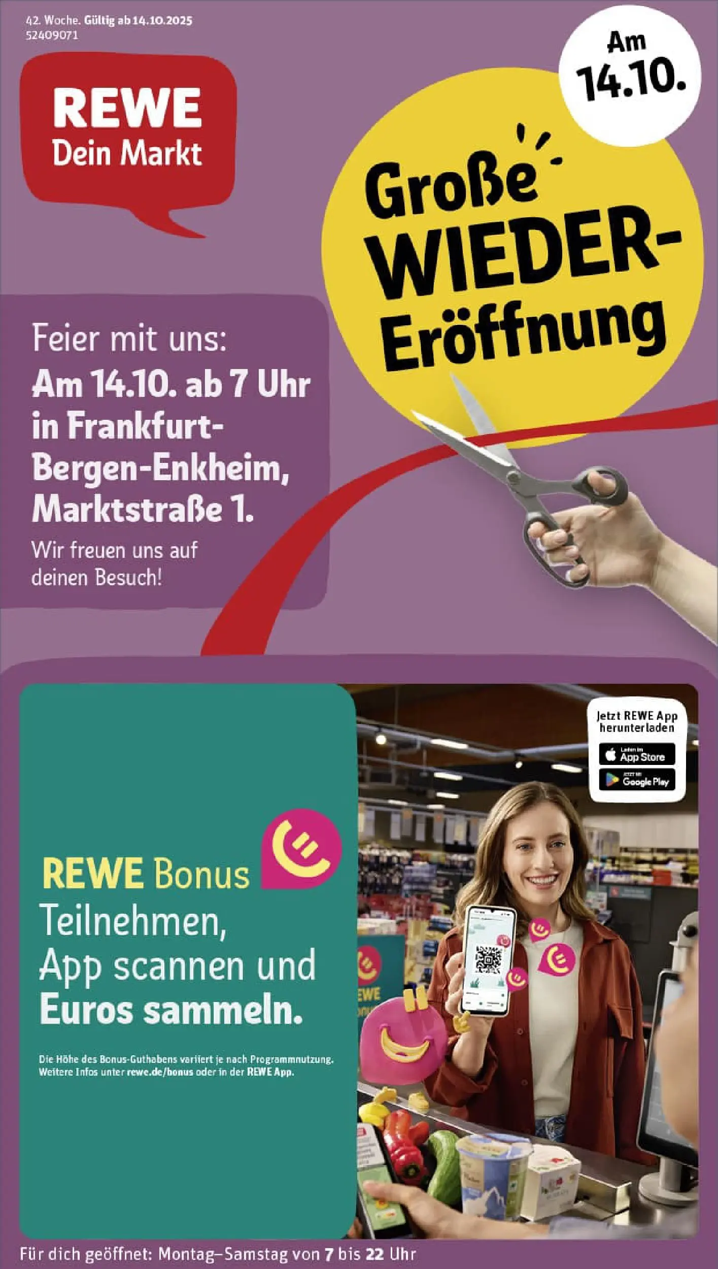 REWE Prospekt ab 13.10.2025 zum Blättern » Angebote | Seite: 1 | Produkte: Uhr