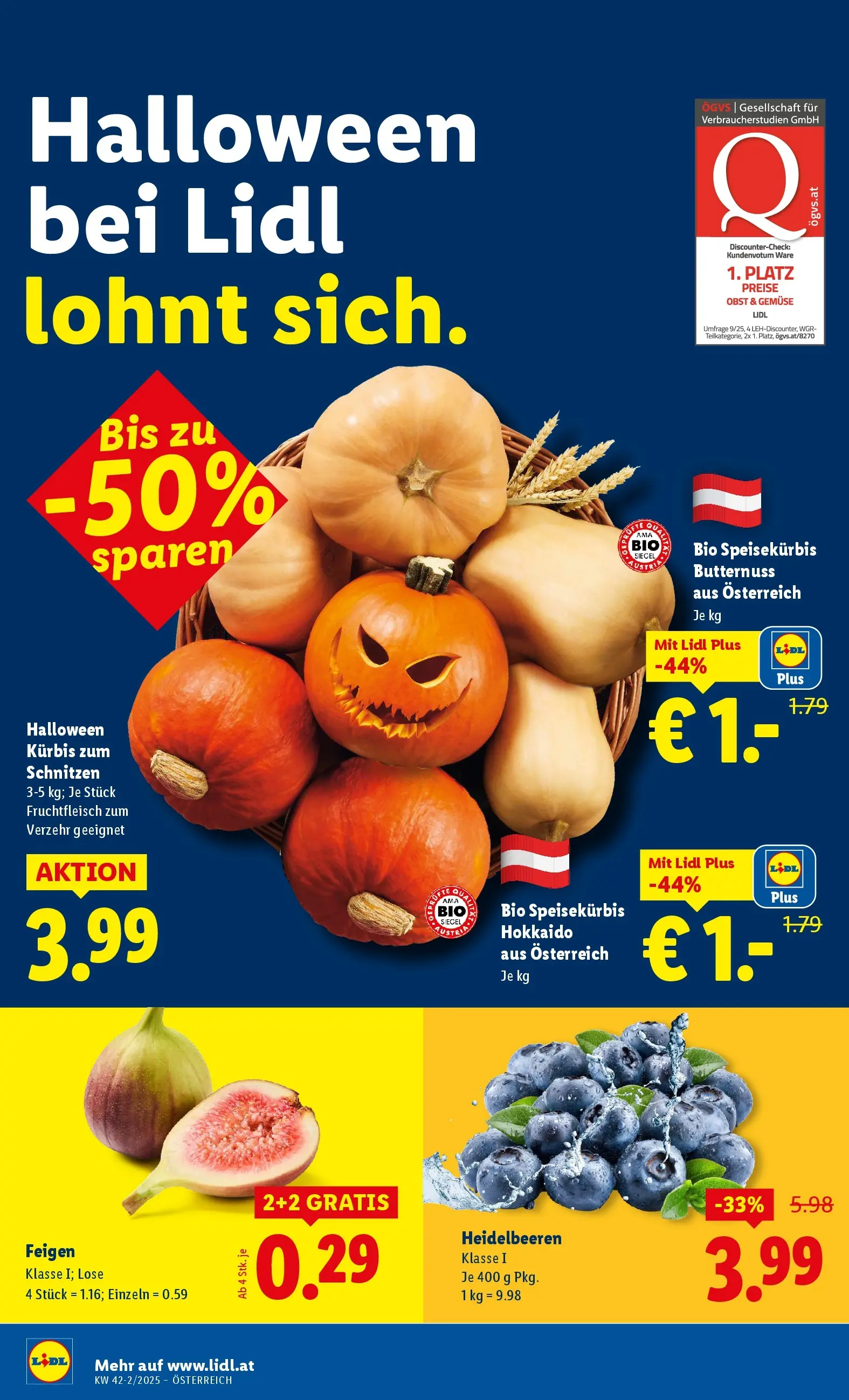 Lidl - Lidl: Flugblatt in deiner Nähe ab 15.10.2025 - Angebote ab donnerstag | Seite: 6 | Produkte: Gemüse, Obst, Kürbis