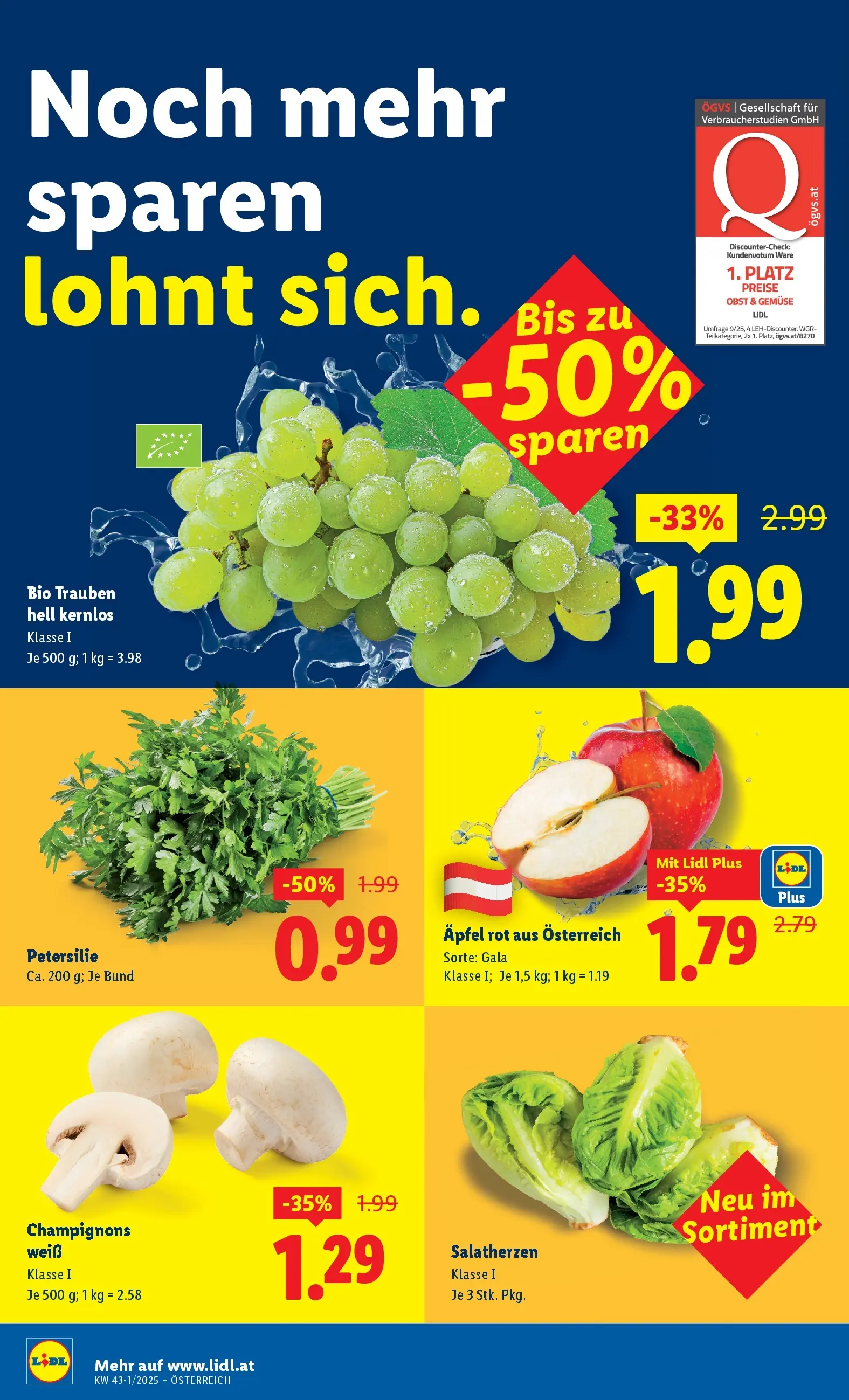 Lidl - Lidl: Flugblatt in deiner Nähe ab 15.10.2025 - Angebote ab donnerstag | Seite: 40 | Produkte: Gemüse, Obst, Petersilie, Äpfel