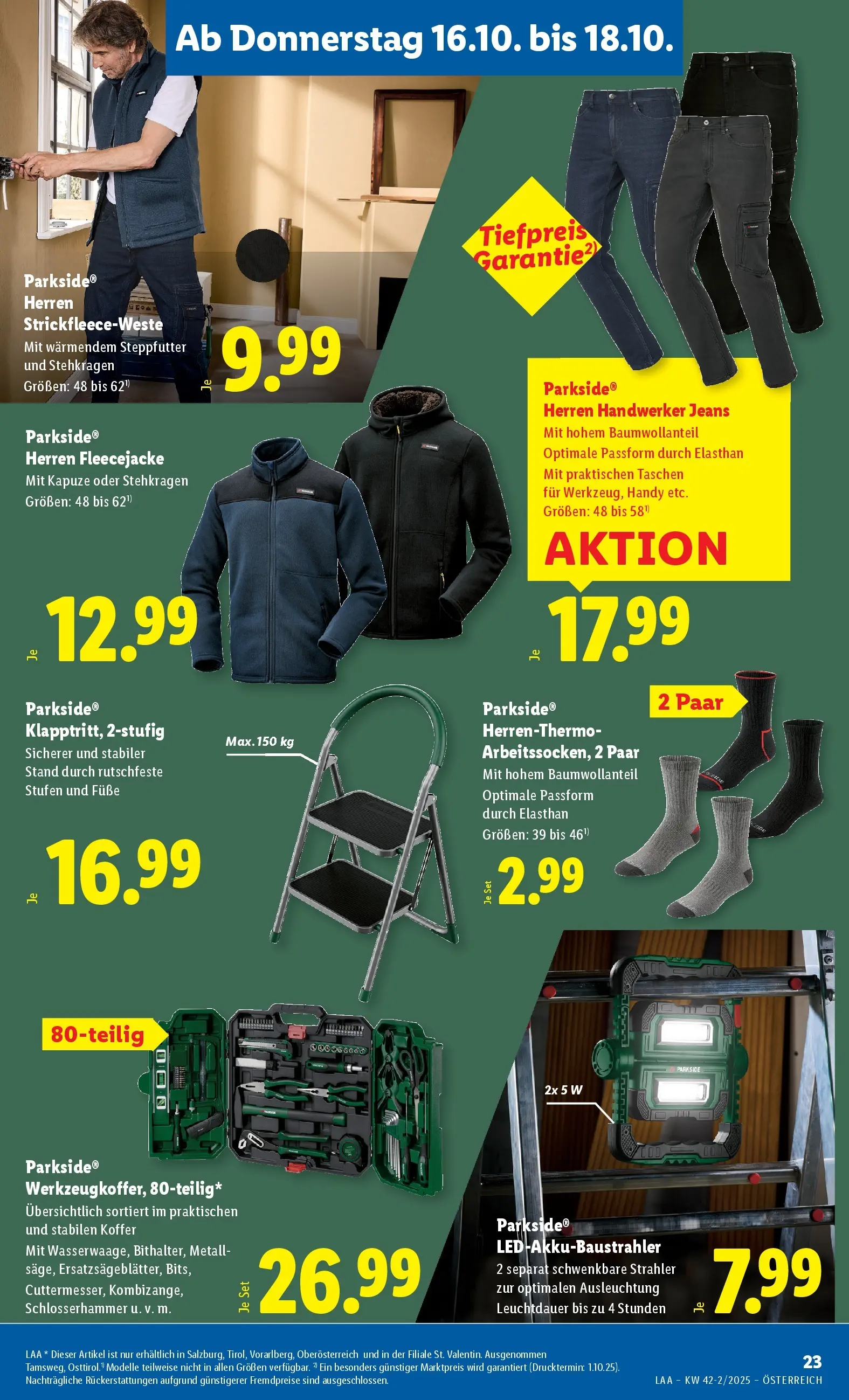 Lidl - Lidl: Flugblatt in deiner Nähe ab 15.10.2025 - Angebote ab donnerstag | Seite: 27 | Produkte: Koffer, Jeans