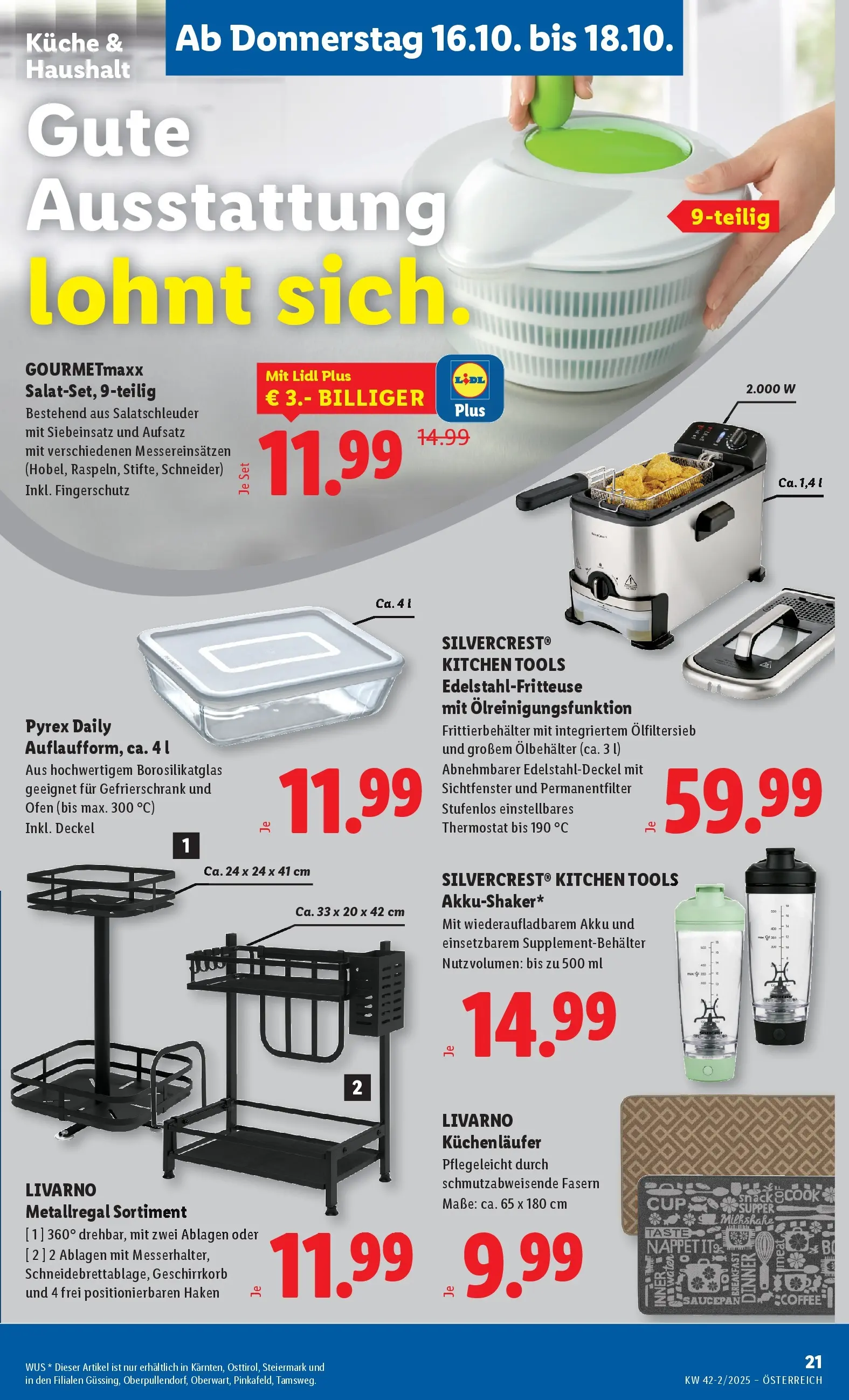 Lidl - Lidl: Flugblatt in deiner Nähe ab 15.10.2025 - Angebote ab donnerstag | Seite: 25 | Produkte: Gefrierschrank, Ofen