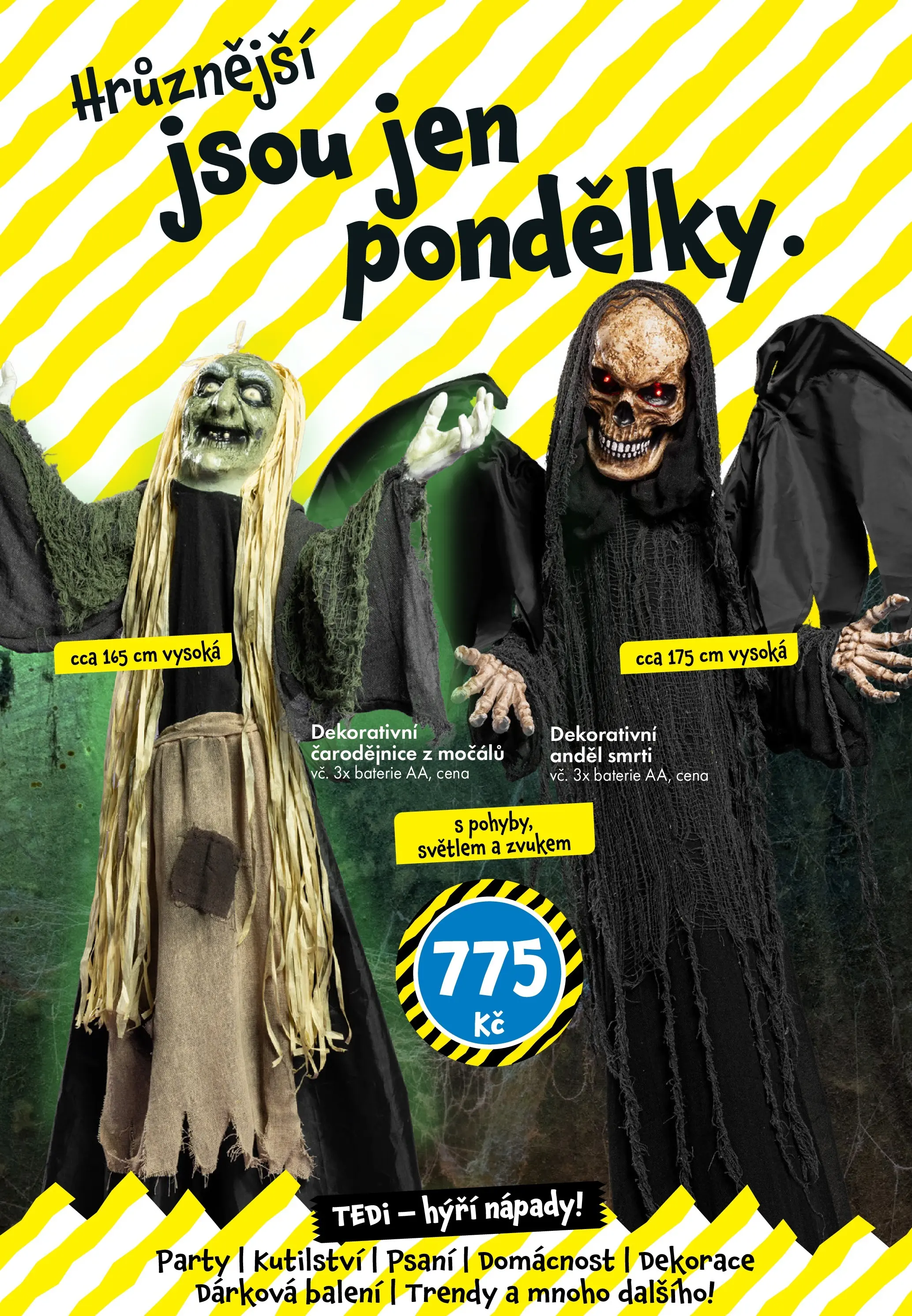 TEDi leták od 10.10.2025 - akční nabídka | Strana: 12 | Produkty: Baterie, Dekorace