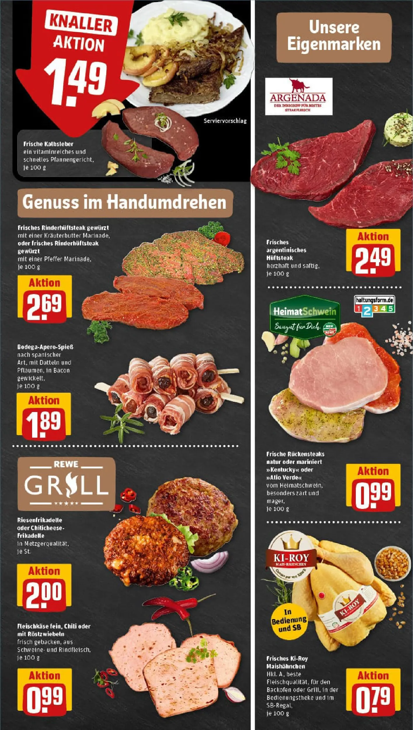 REWE Prospekt ab 13.10.2025 zum Blättern » Angebote | Seite: 7 | Produkte: Grill, Kräuterbutter, Kalbsleber, Chili