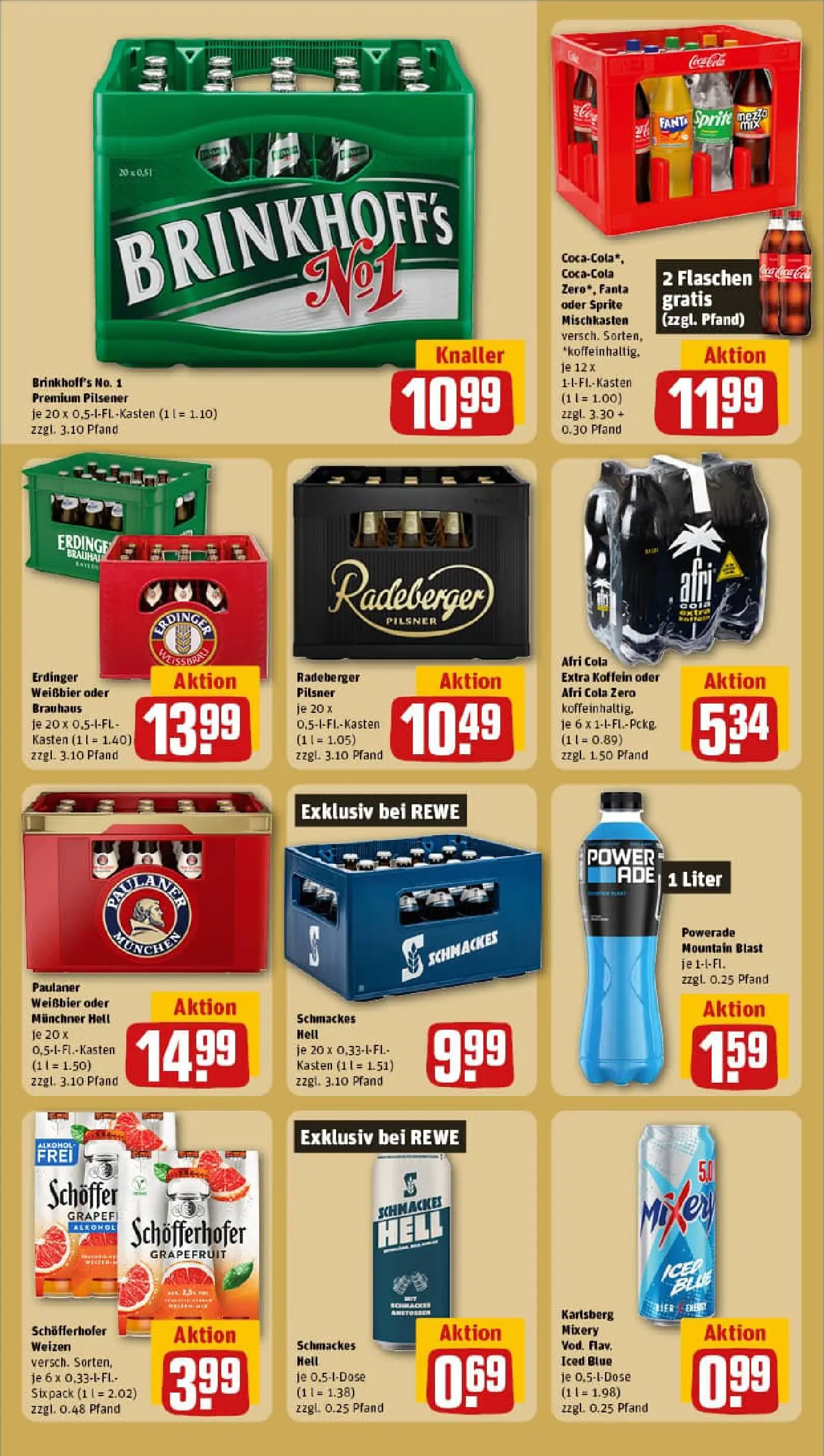 REWE Prospekt ab 13.10.2025 zum Blättern » Angebote | Seite: 18 | Produkte: Fanta, Erdinger, Grapefruit, Paulaner
