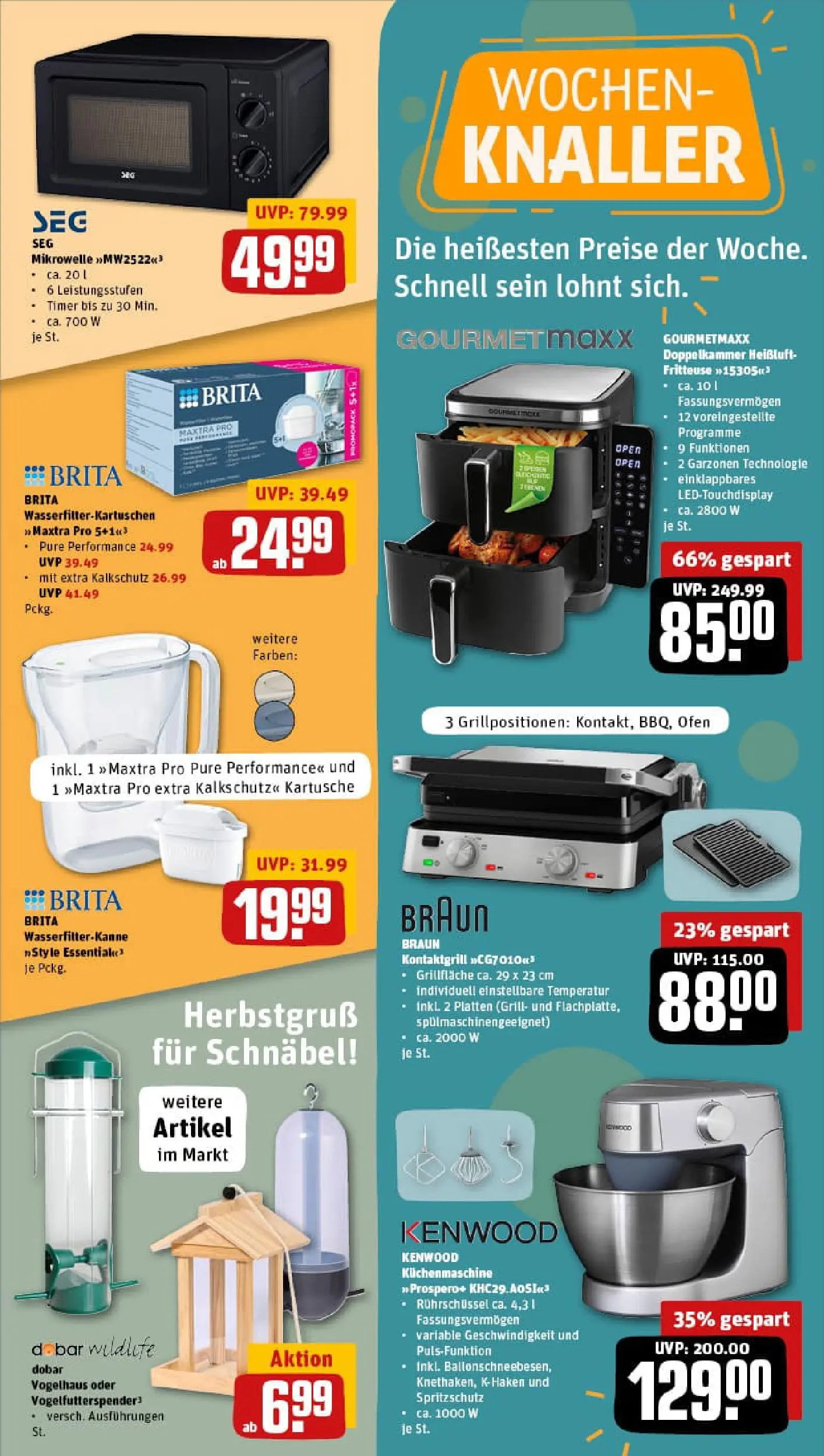 REWE Prospekt ab 13.10.2025 zum Blättern » Angebote | Seite: 29 | Produkte: Ofen, Mikrowelle, Grill, Fritteuse