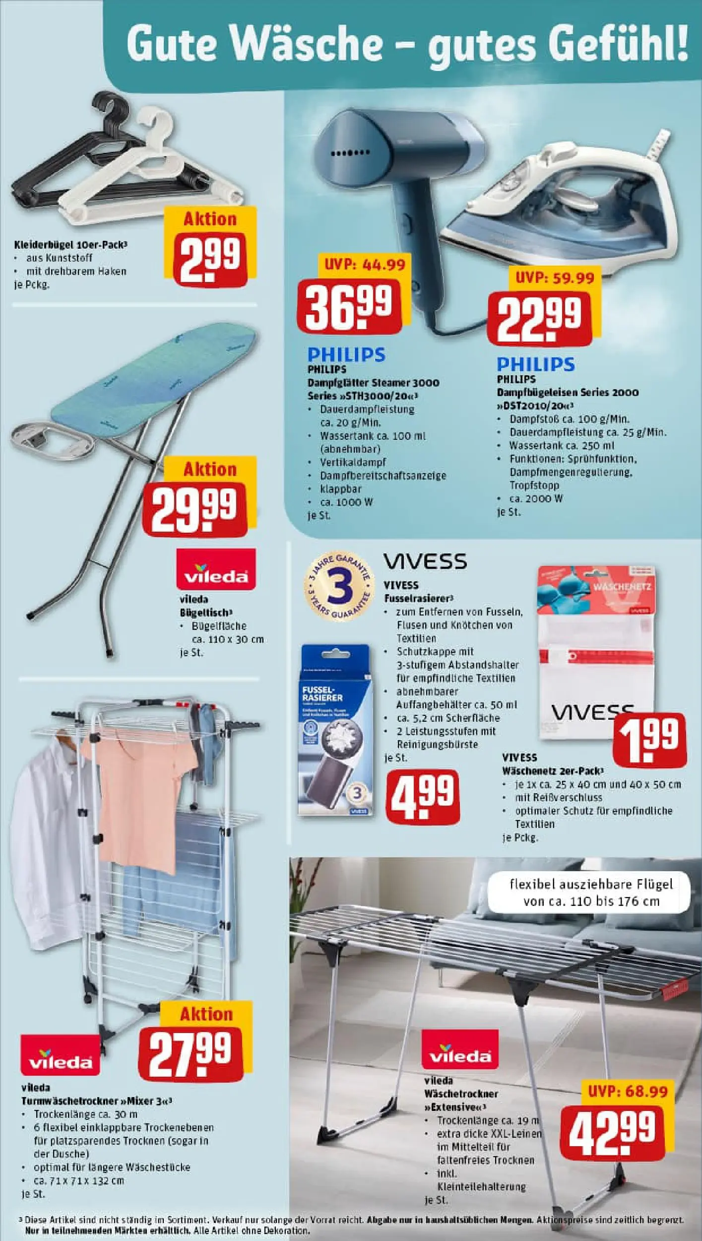 REWE Prospekt ab 13.10.2025 zum Blättern » Angebote | Seite: 32 | Produkte: Philips, Rasierer, Mixer, Kleiderbügel