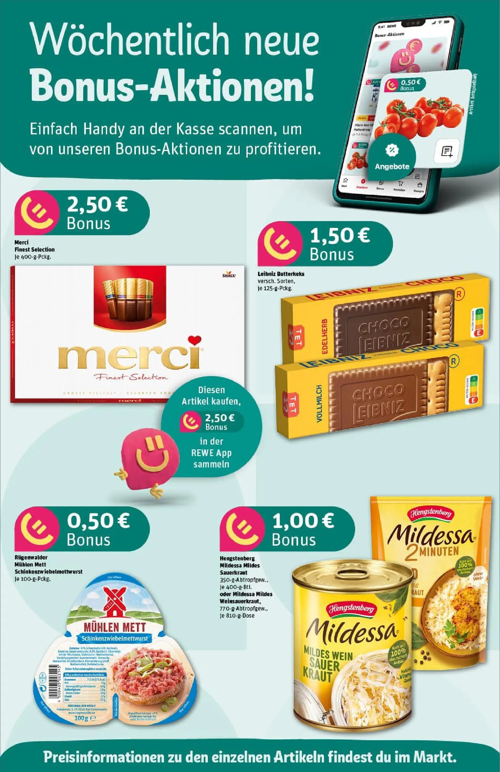 REWE Prospekt ab 13.10.2025 zum Blättern » Angebote | Seite: 2 | Produkte: Merci, Kraut, Wein