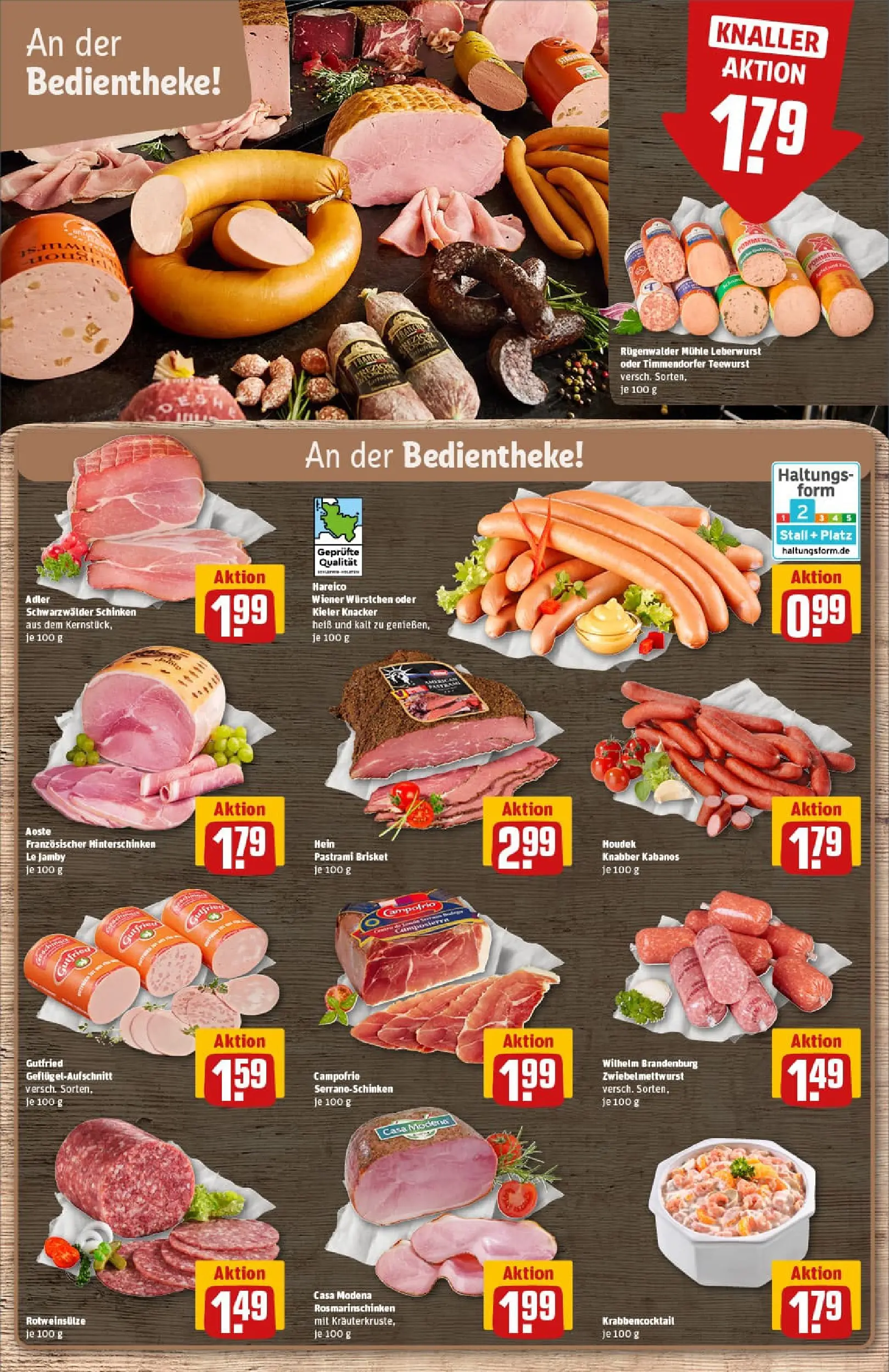 REWE Prospekt ab 13.10.2025 zum Blättern » Angebote | Seite: 10 | Produkte: Mühle, Wiener wurstchen, Schinken