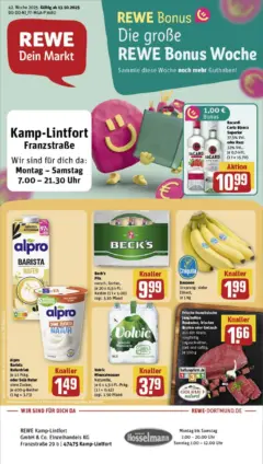 Rewe prospekt Kamp-Lintfort	 ab 13.10.2025 gültig