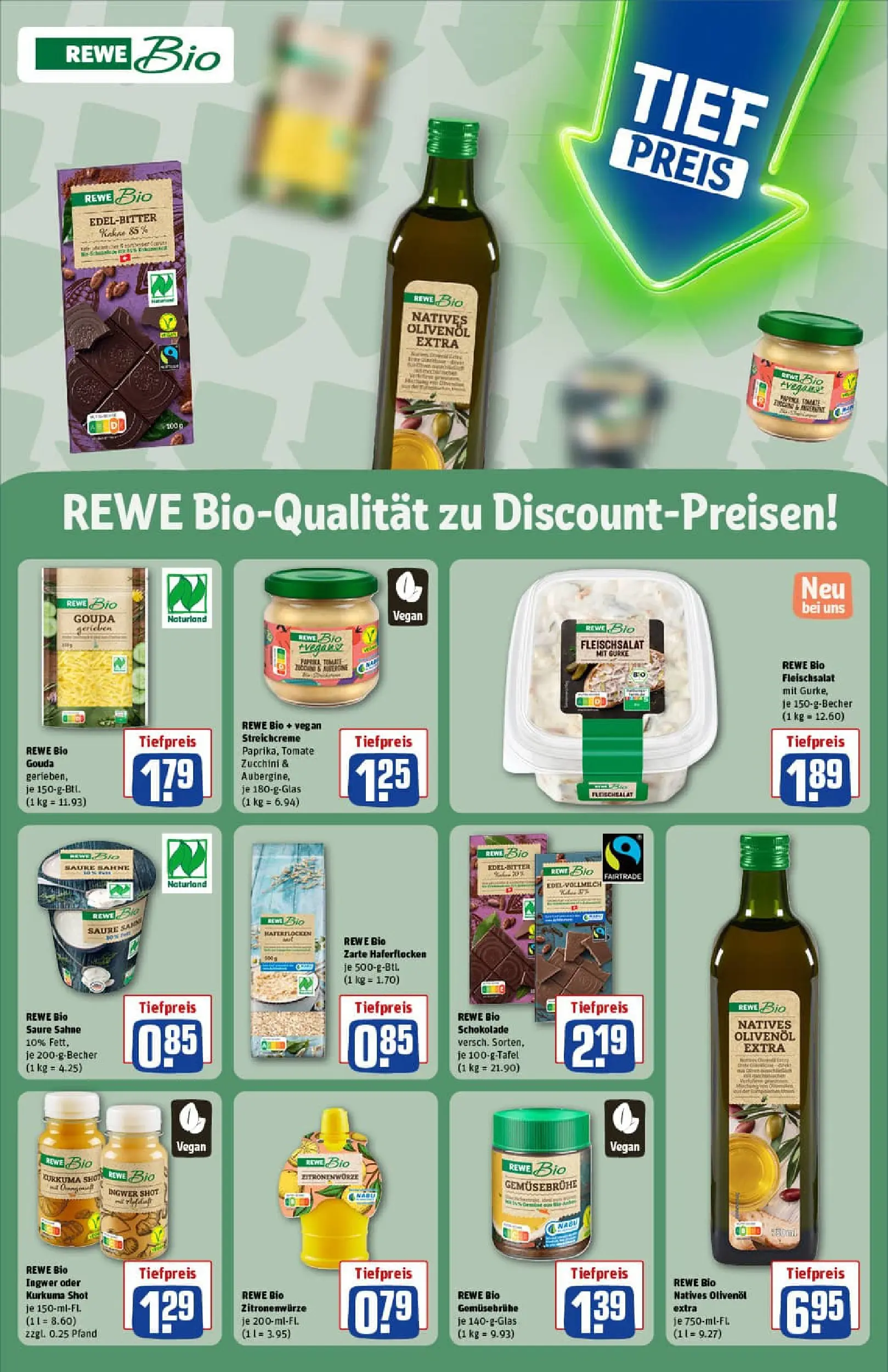 REWE Prospekt ab 13.10.2025 zum Blättern » Angebote | Seite: 15 | Produkte: Schokolade, Gouda, Paprika, Sahne