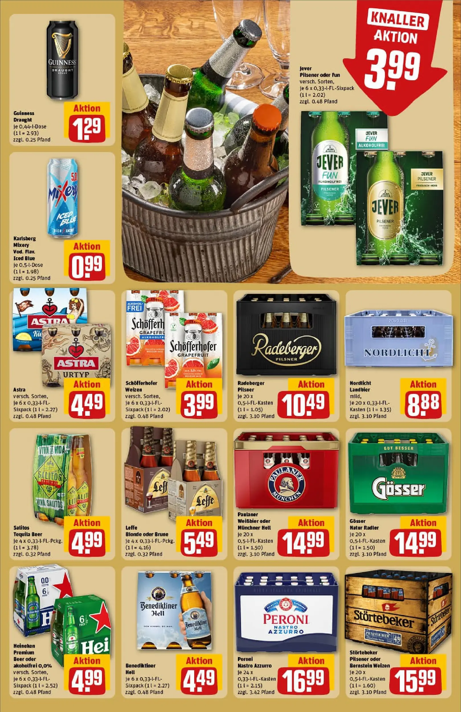 REWE Prospekt ab 13.10.2025 zum Blättern » Angebote | Seite: 21 | Produkte: Weißbier, Heineken, Grapefruit, Radeberger pilsner