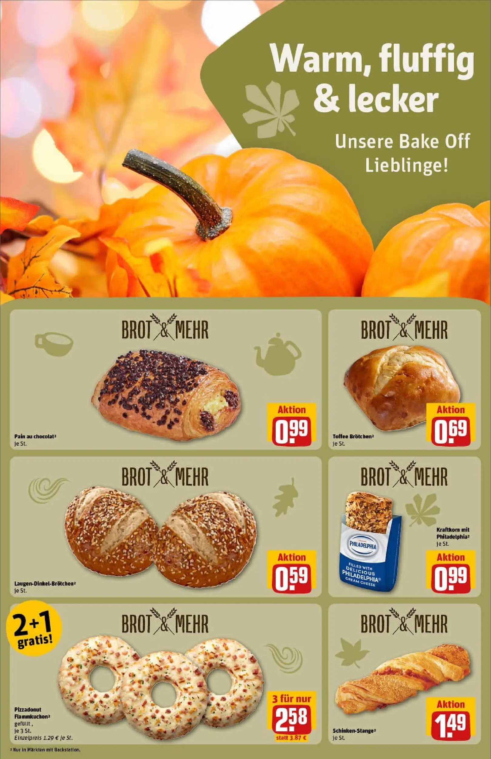 REWE Prospekt ab 13.10.2025 zum Blättern » Angebote | Seite: 14 | Produkte: Philadelphia, Brot