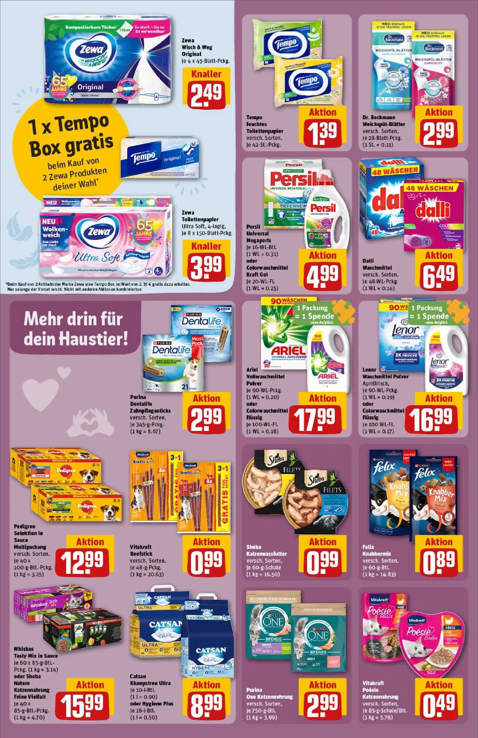 REWE Prospekt ab 13.10.2025 zum Blättern » Angebote | Seite: 24 | Produkte: Sheba, Box, Whiskas, Feuchtes Toilettenpapier