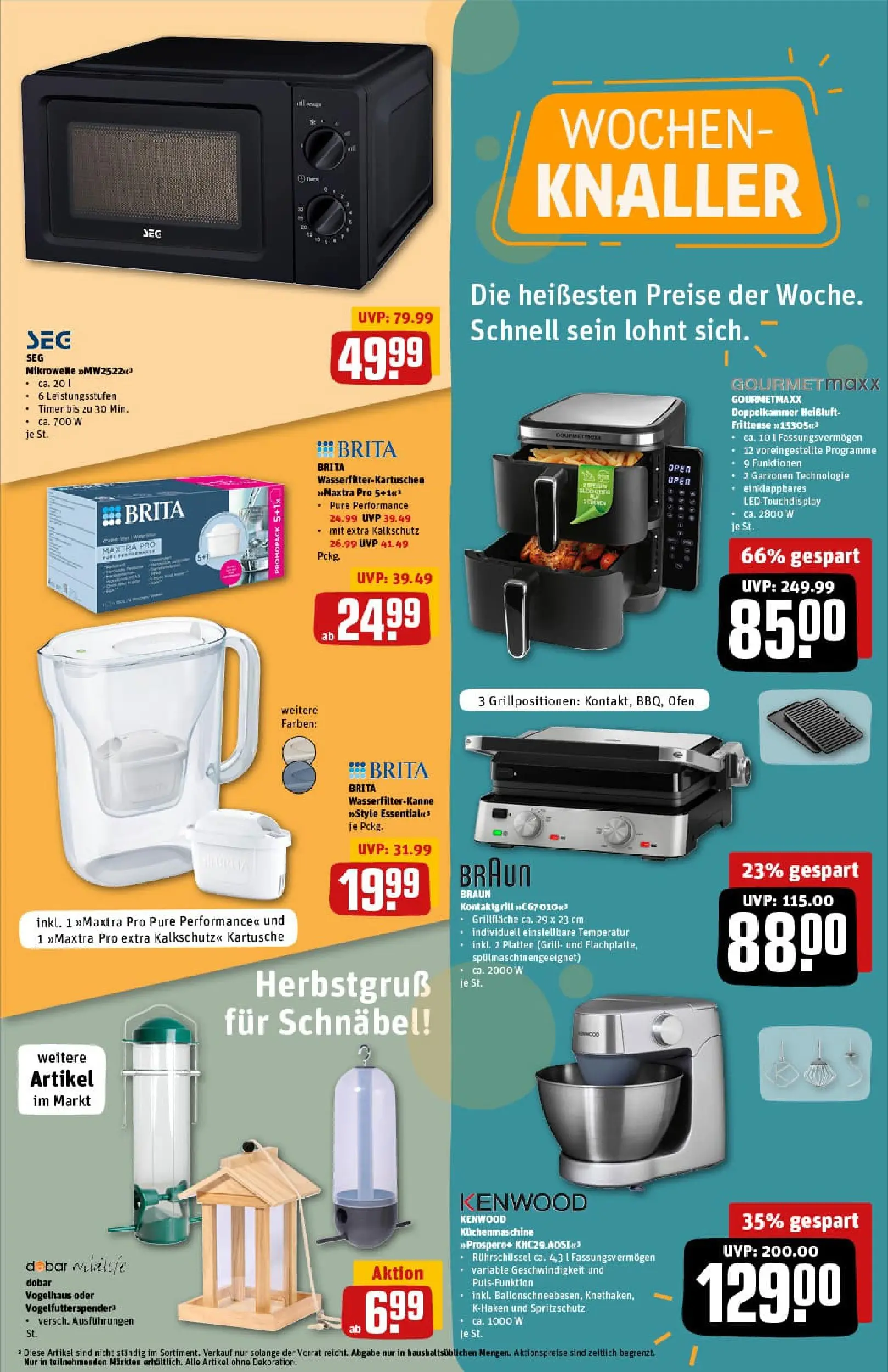 REWE Prospekt ab 13.10.2025 zum Blättern » Angebote | Seite: 27 | Produkte: Ofen, Mikrowelle, Grill, Fritteuse
