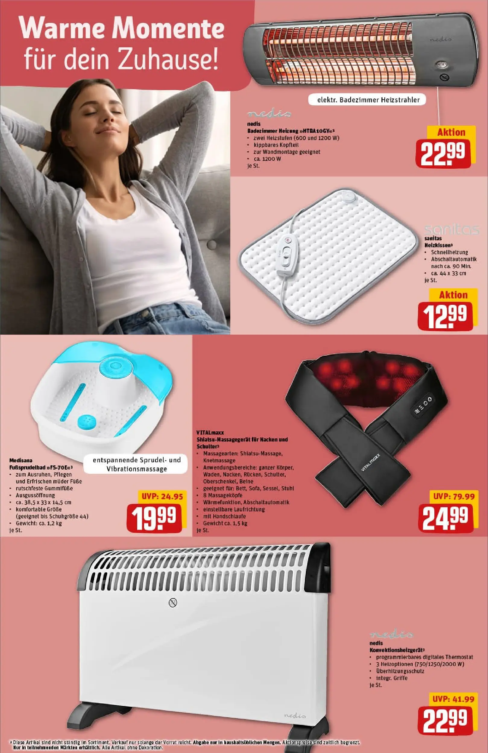 REWE Prospekt ab 13.10.2025 zum Blättern » Angebote | Seite: 34 | Produkte: Gewicht, Stuhl, Heizkissen