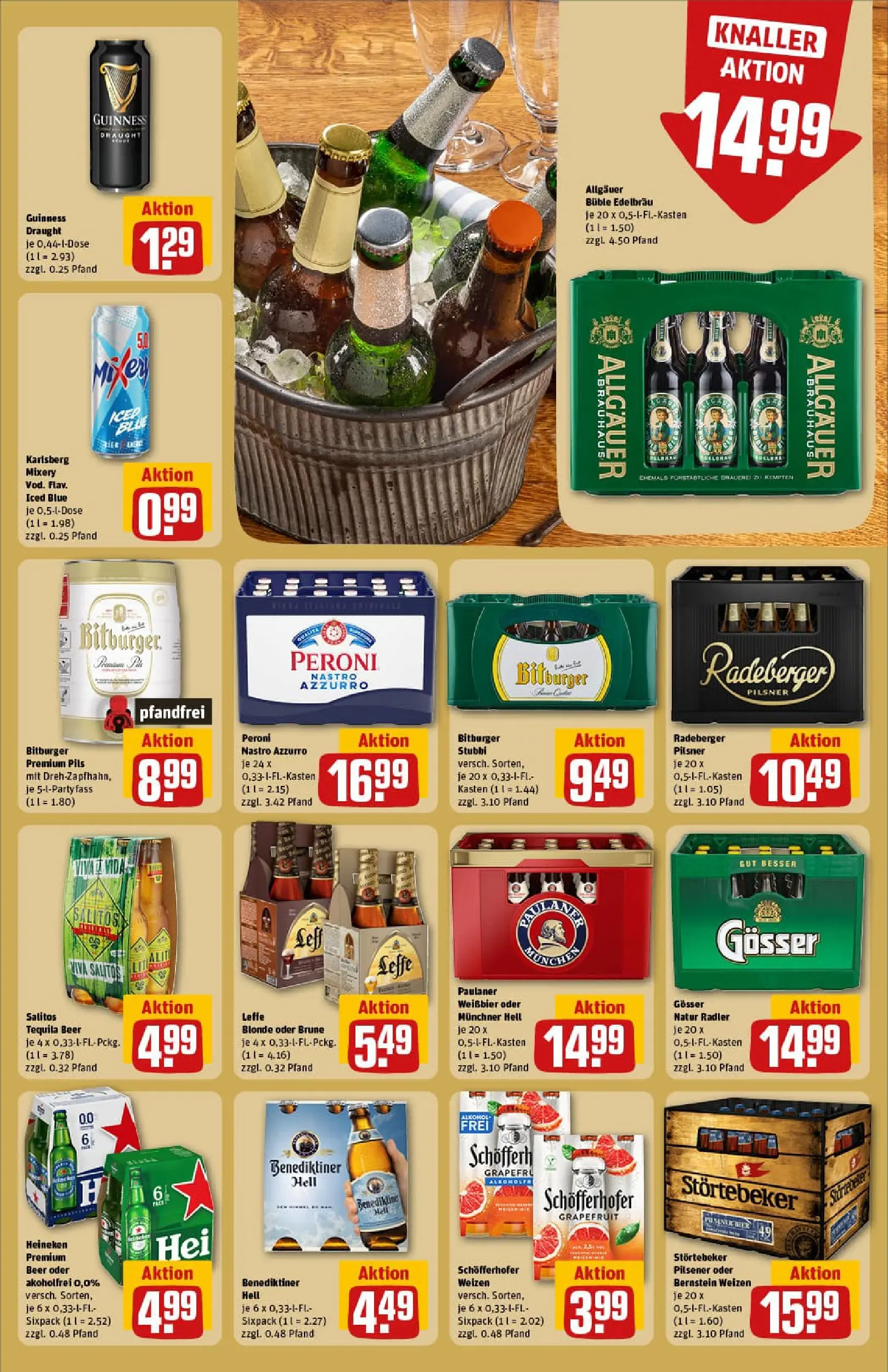 REWE Prospekt ab 13.10.2025 zum Blättern » Angebote | Seite: 19 | Produkte: Bitburger, Heineken, Grapefruit, Radler