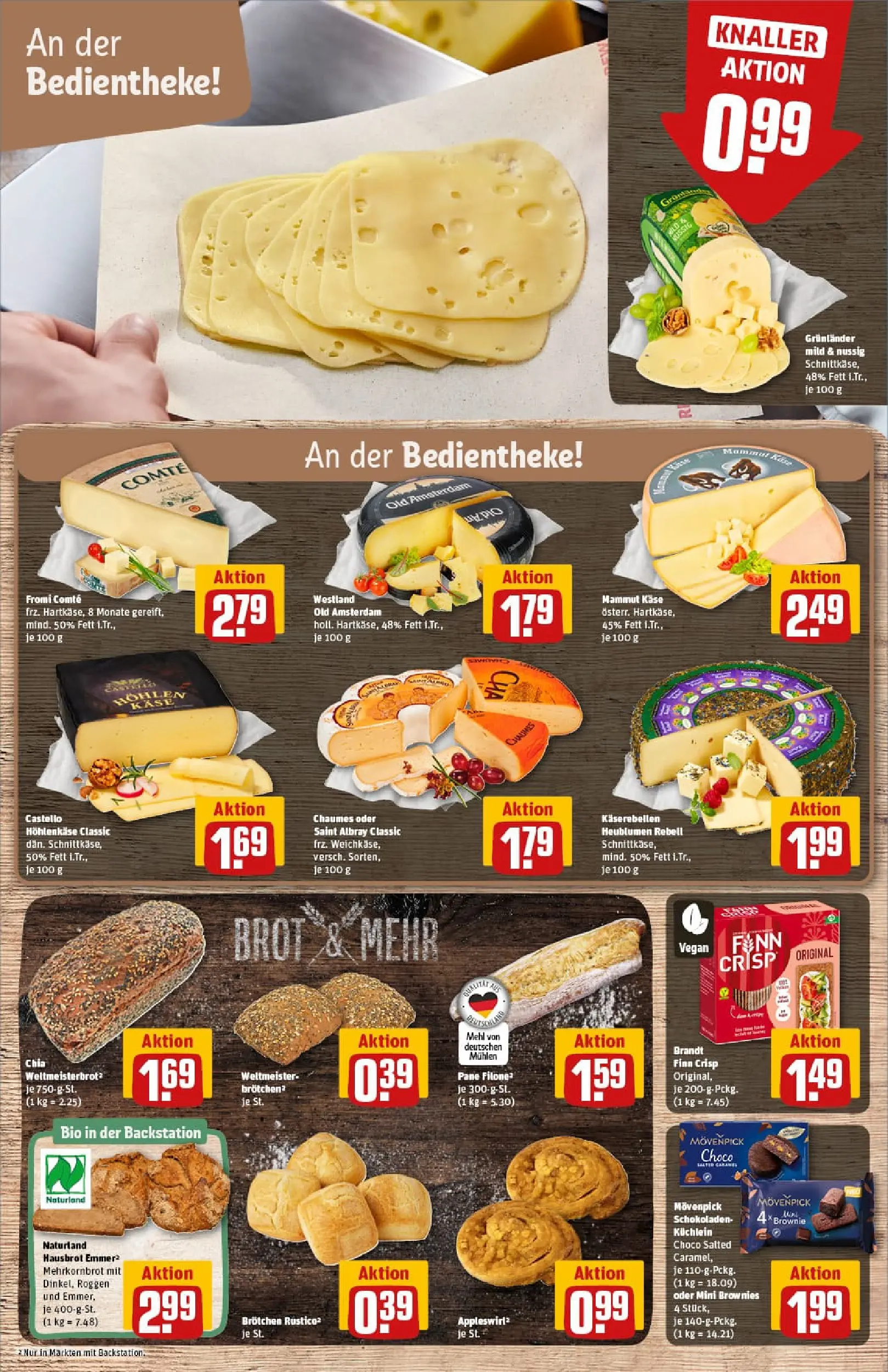 REWE Prospekt ab 13.10.2025 zum Blättern » Angebote | Seite: 11 | Produkte: Mehl, Käse, Pane, Brot