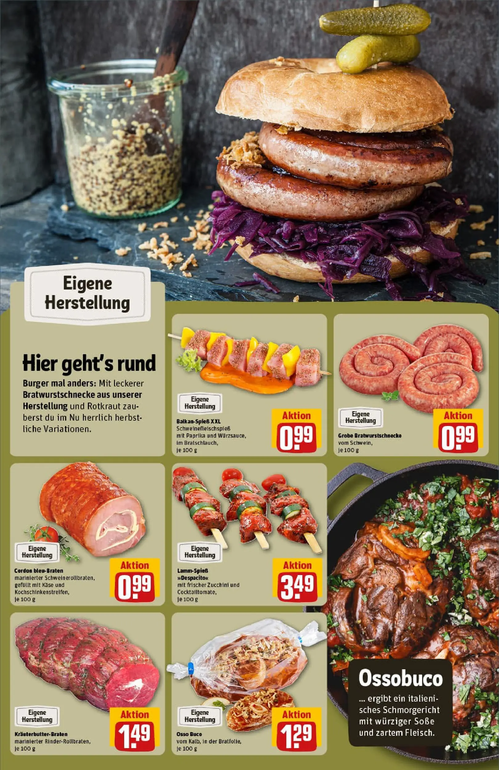 REWE Prospekt ab 13.10.2025 zum Blättern » Angebote | Seite: 12 | Produkte: Käse, Paprika, Soße, Zucchini