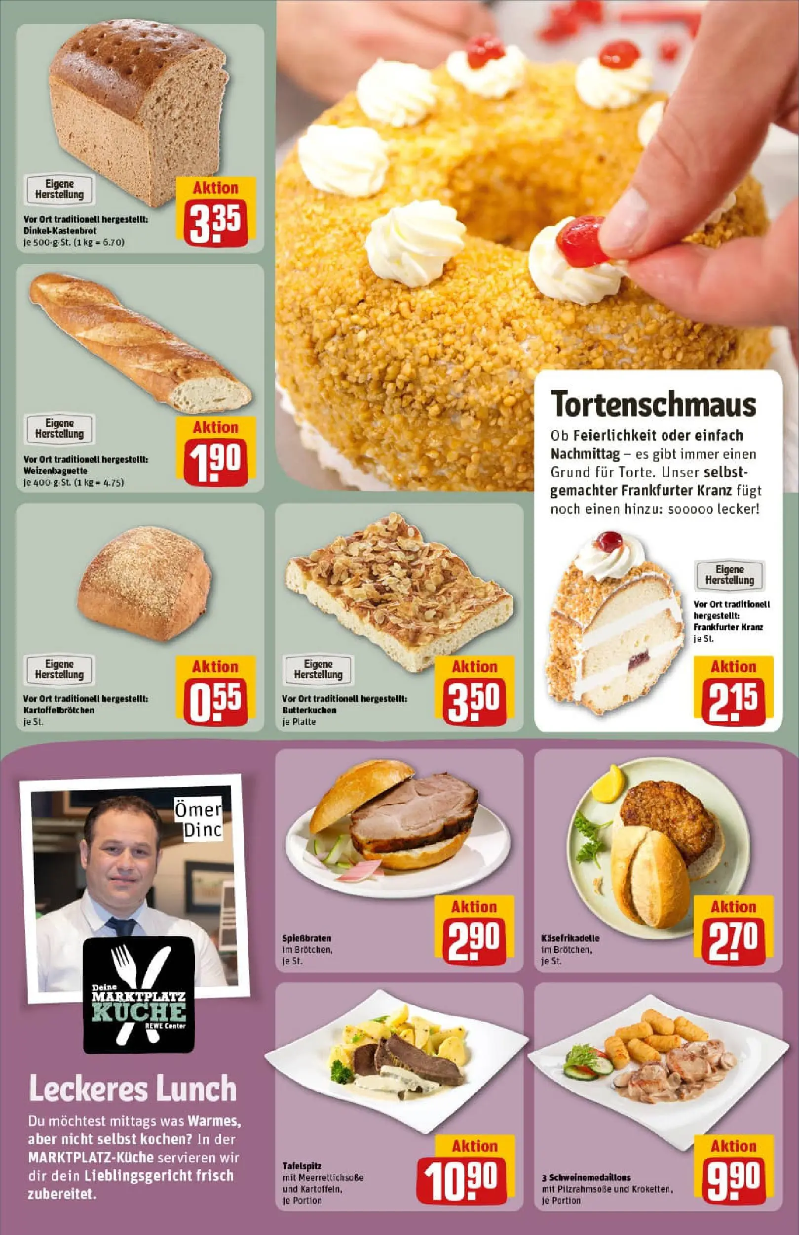 REWE Prospekt ab 13.10.2025 zum Blättern » Angebote | Seite: 13 | Produkte: Tafelspitz, Burger, Baguette, Soße
