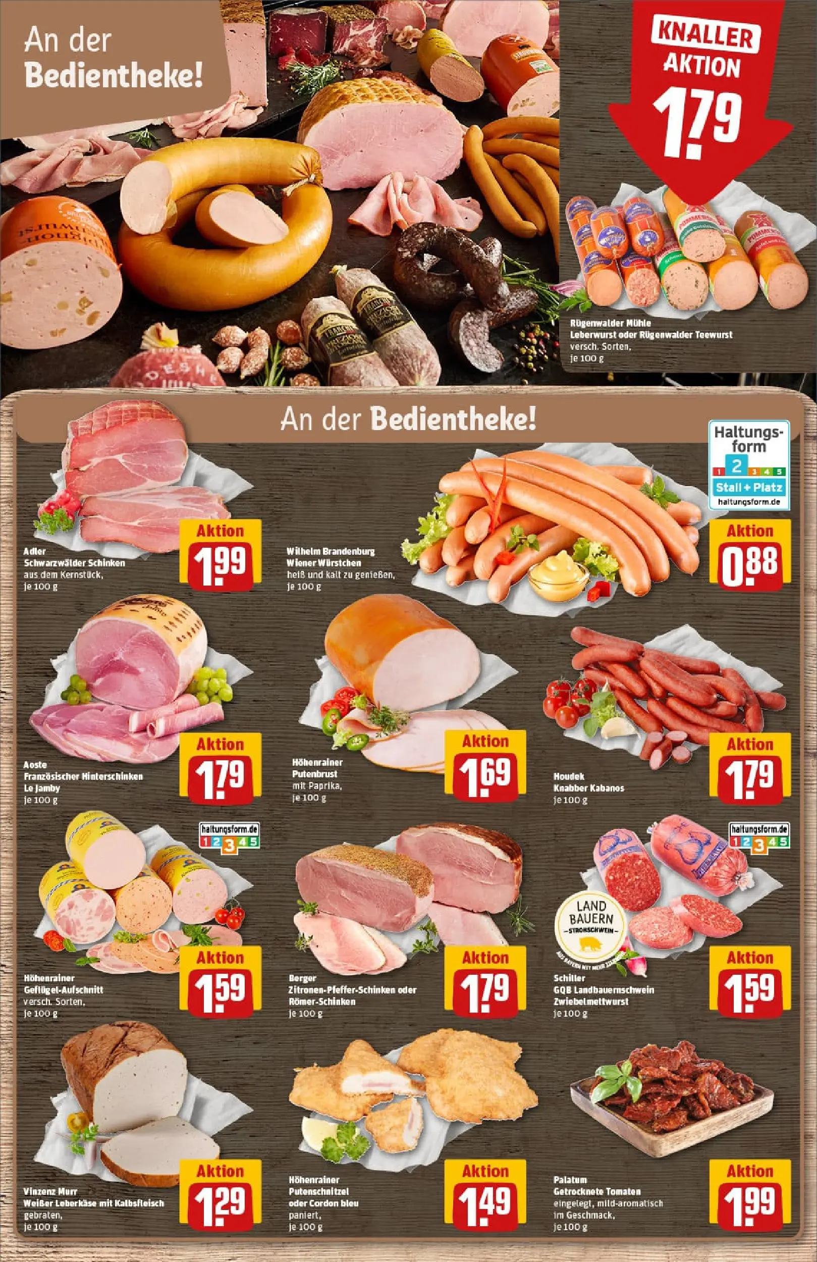 REWE Prospekt ab 13.10.2025 zum Blättern » Angebote | Seite: 12 | Produkte: Pommes, Putenschnitzel, Schinken, Leberkase