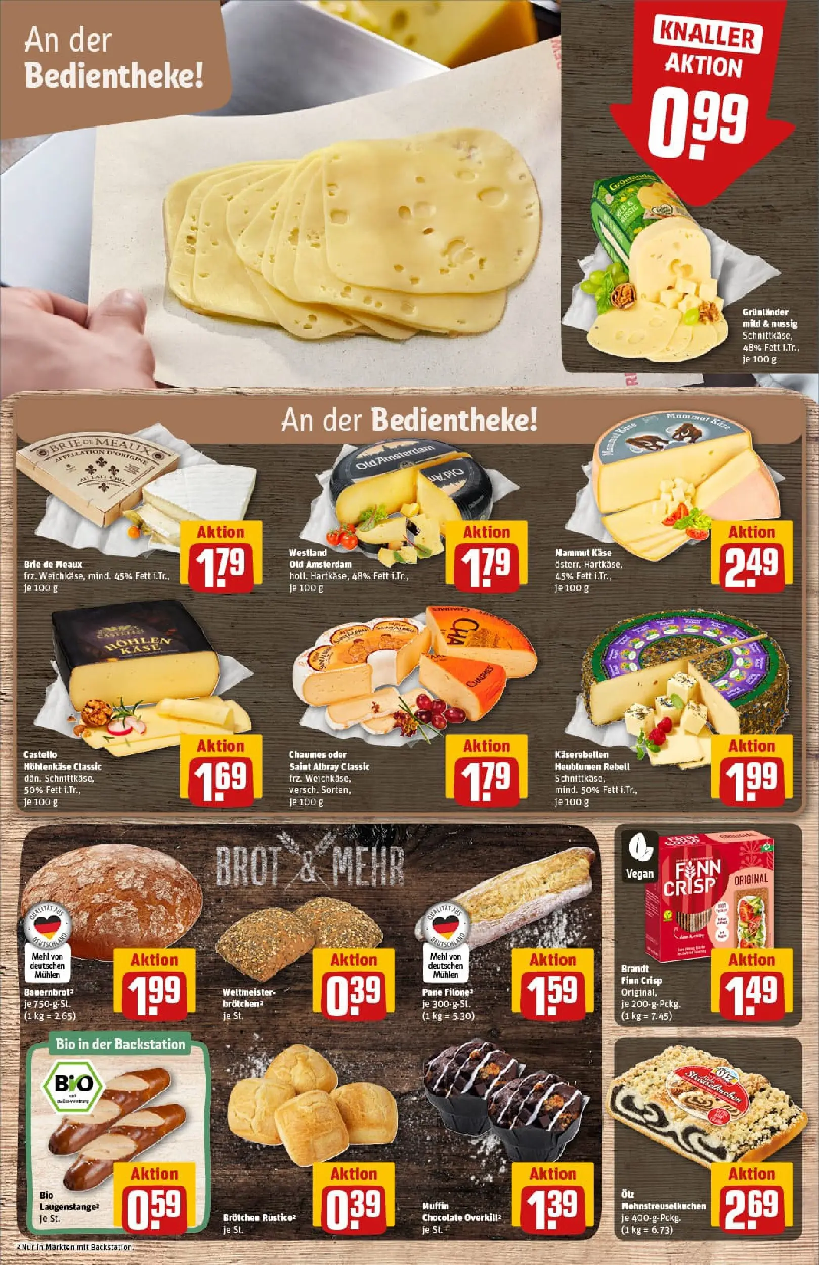 REWE Prospekt ab 13.10.2025 zum Blättern » Angebote | Seite: 13 | Produkte: Mehl, Pane, Grunlander, Brot