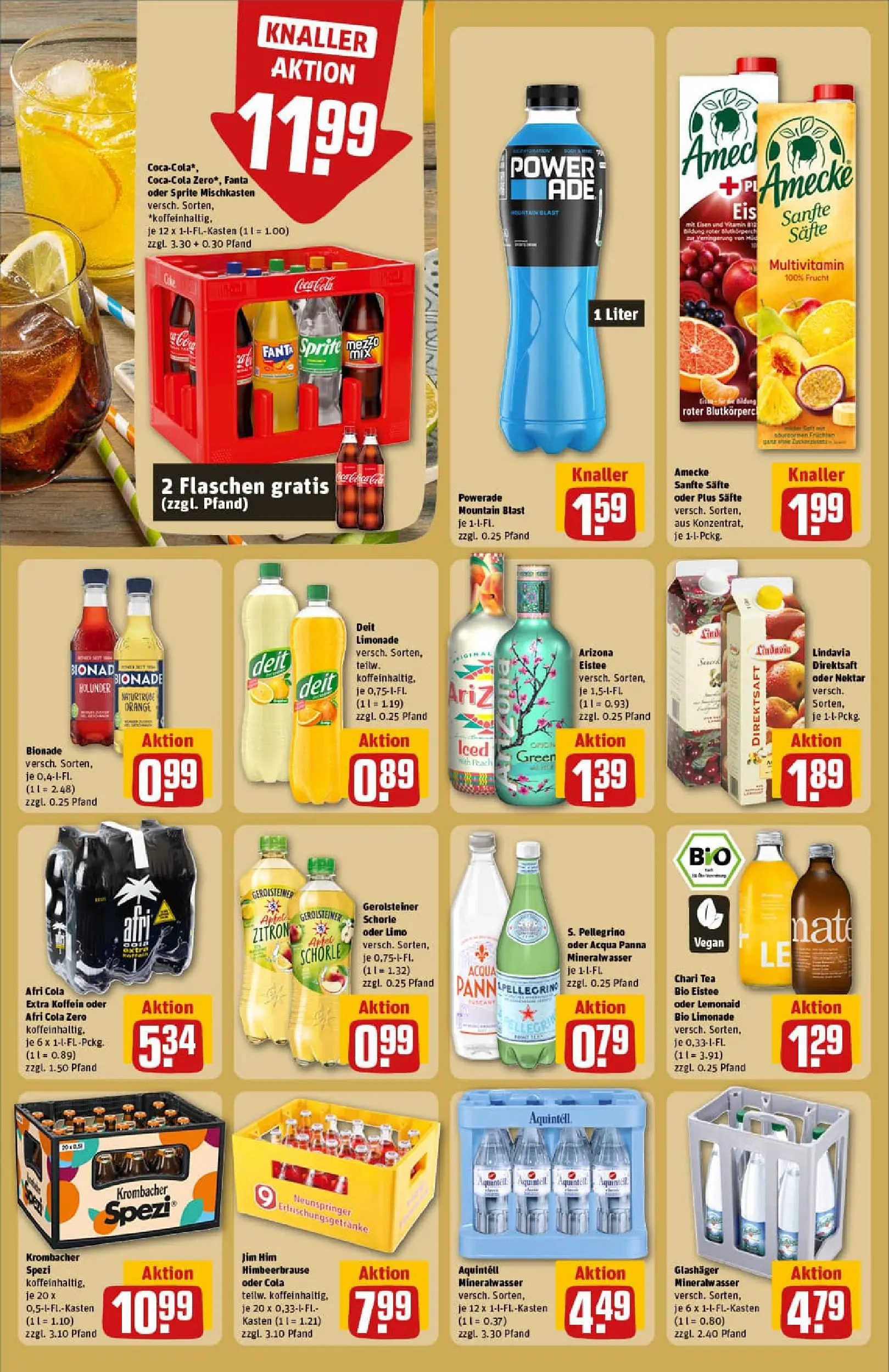 REWE Prospekt ab 13.10.2025 zum Blättern » Angebote | Seite: 22 | Produkte: Fanta, Cola, Bionade, Gerolsteiner