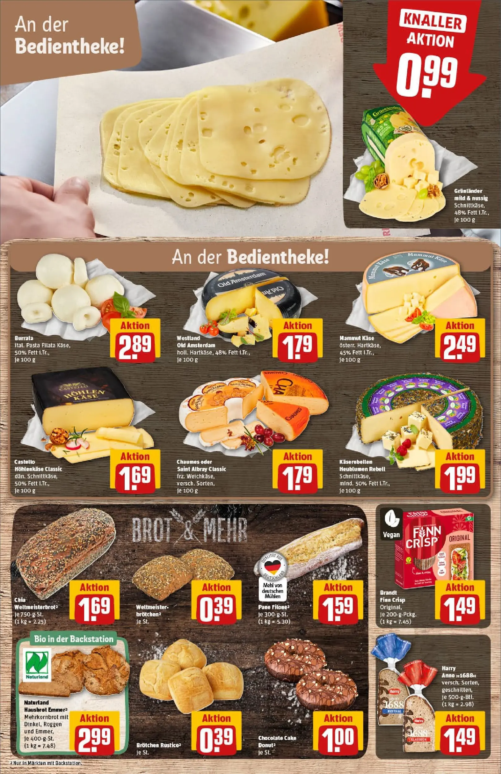 REWE Prospekt ab 13.10.2025 zum Blättern » Angebote | Seite: 11 | Produkte: Mehl, Käse, Pane, Pasta