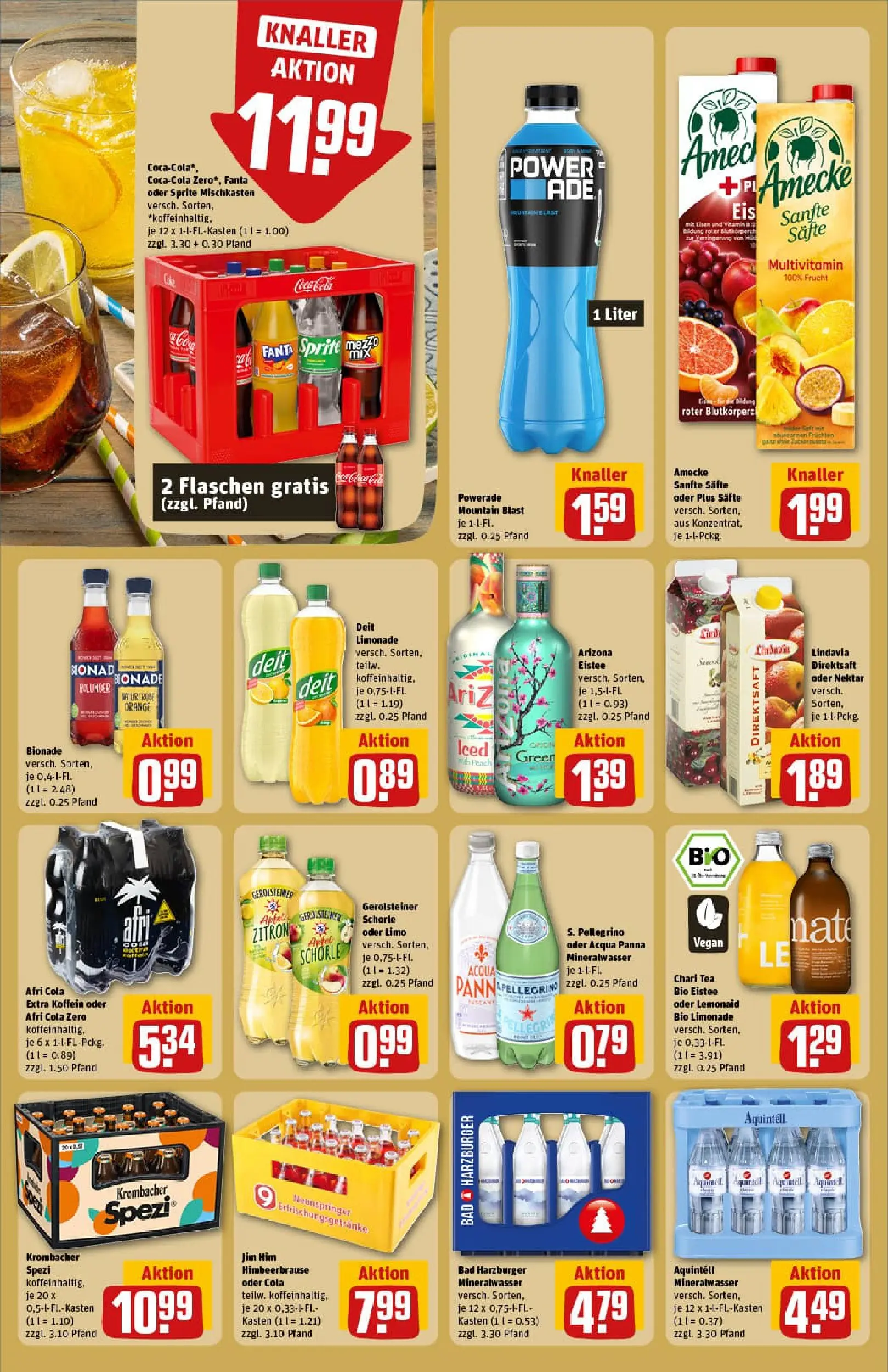 REWE Prospekt ab 13.10.2025 zum Blättern » Angebote | Seite: 22 | Produkte: Bad, Limonade, Bionade, Mineralwasser