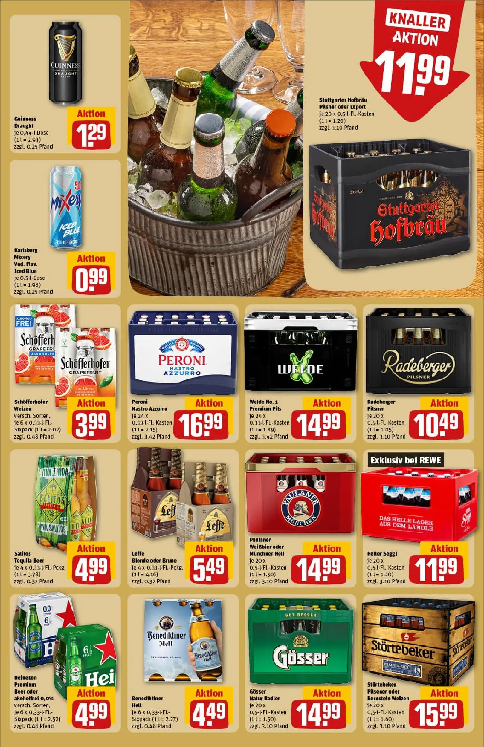 REWE Prospekt ab 13.10.2025 zum Blättern » Angebote | Seite: 17 | Produkte: Weißbier, Heineken, Grapefruit, Radeberger pilsner