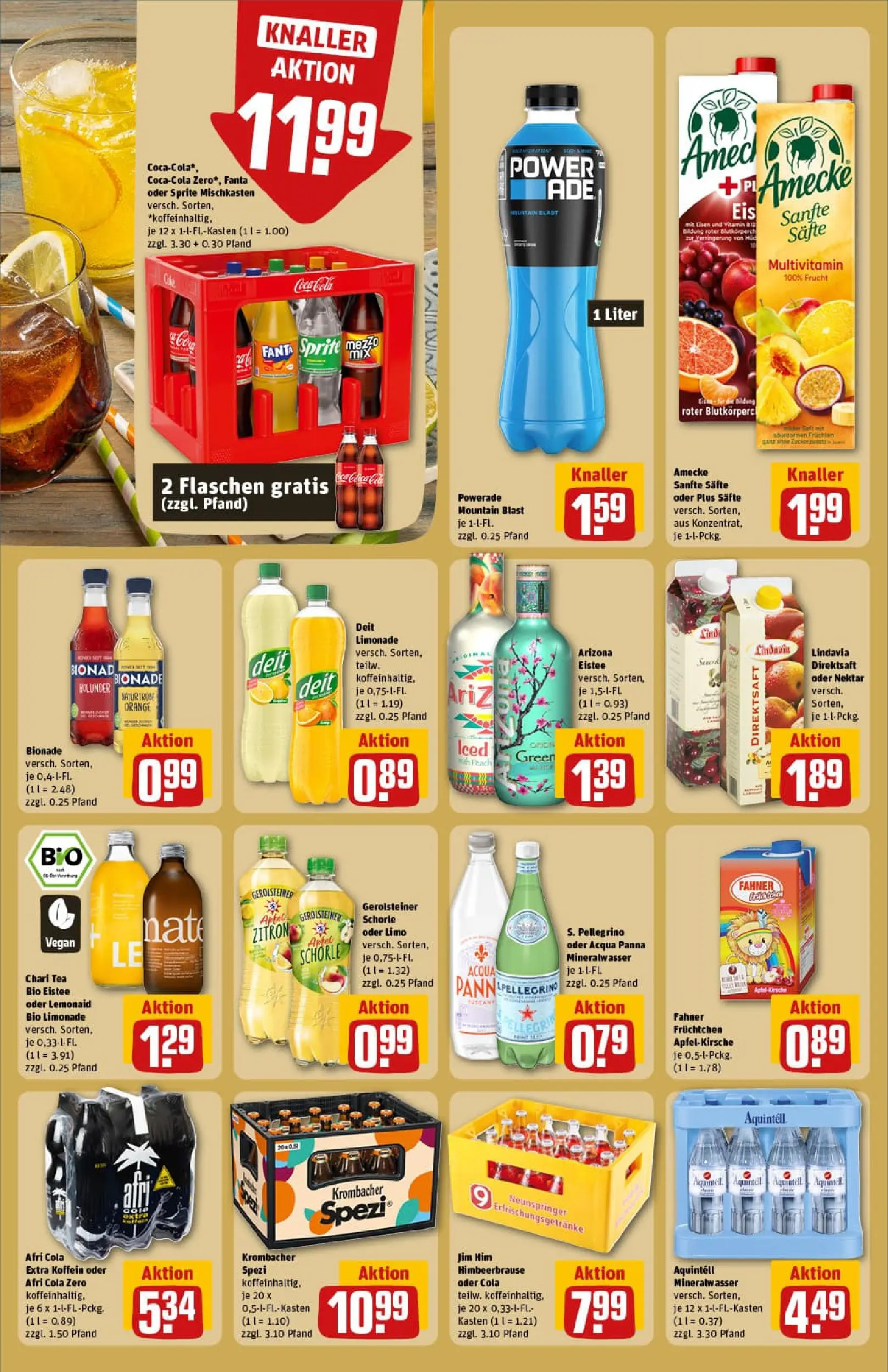 REWE Prospekt ab 13.10.2025 zum Blättern » Angebote | Seite: 22 | Produkte: Coca cola, Mineralwasser, Powerade, Gerolsteiner